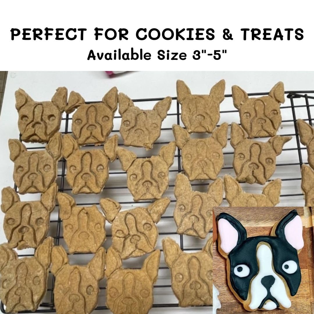 Boston Terrier Cookie Cutter And Dog Treat Cutter - Face - 3 Inch