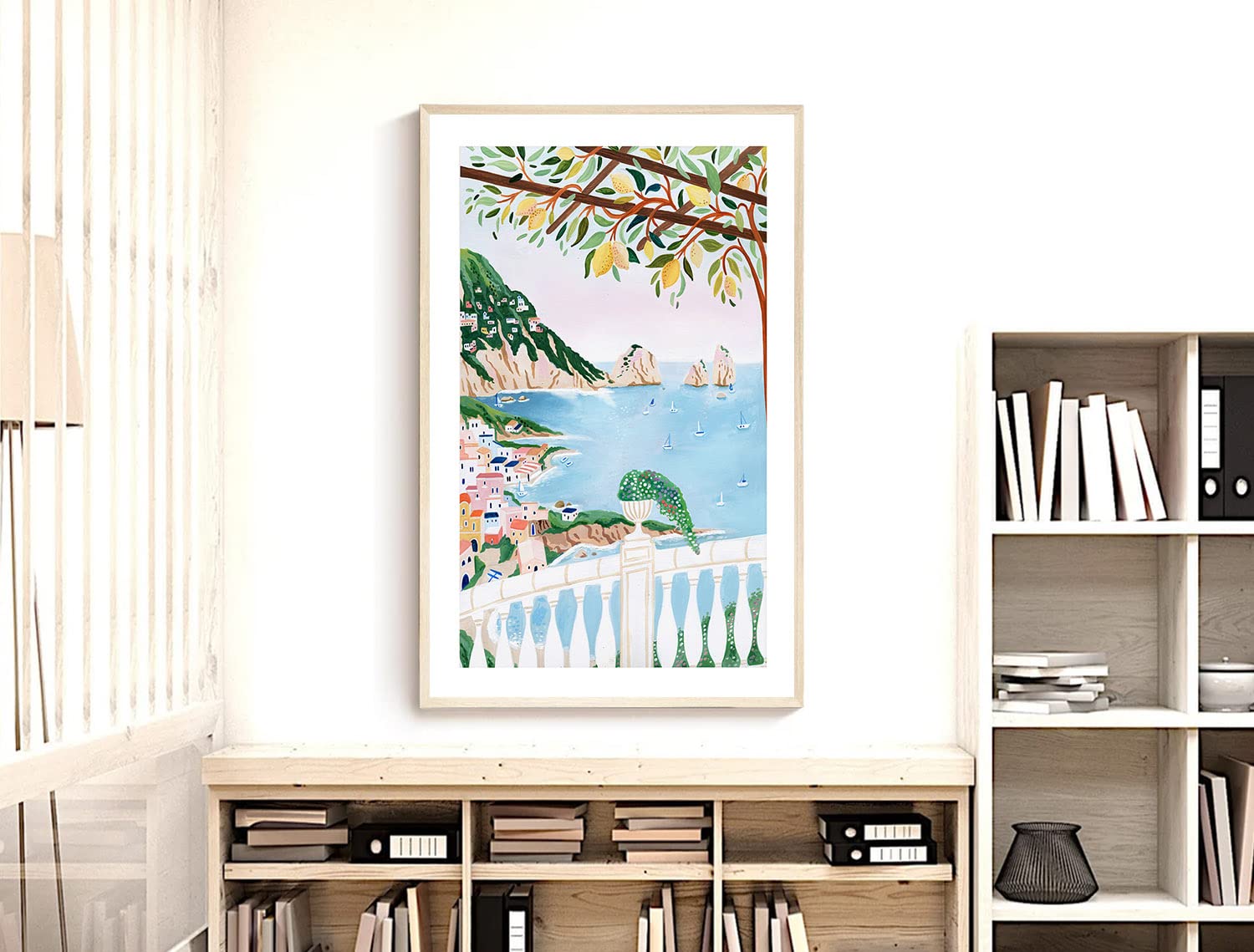 Capri Art Print, Italy Art Print, Amalfi Coast, Travel Gift, Travel Poster, Italian Coast, Housewarming, Wedding Gift (Unframed)