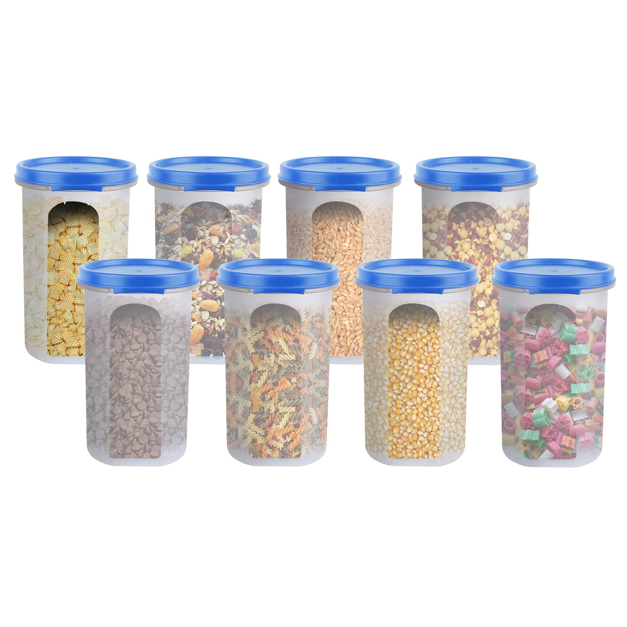 Cutting Edge Smart Slim Storage AirTight Plastic Round Modular Container  For Juice, Dry Fruits  Stackable, Bpa Free, Food Gr