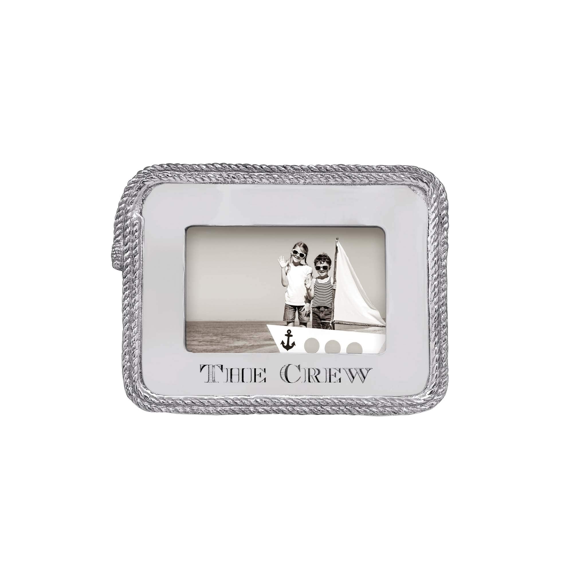MARIPOSA The Crew Rope Statement Frame, 4x6 inch, Model Number: 2298,silver