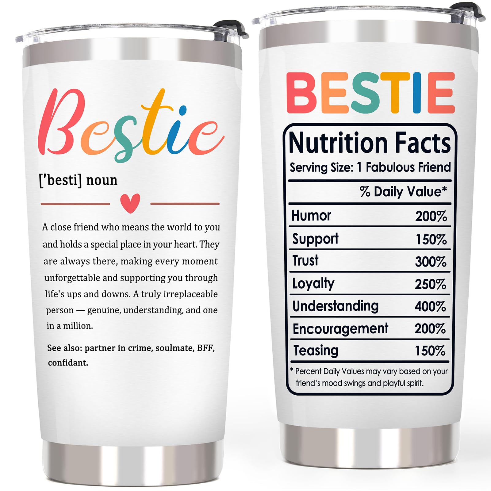 Breezy Valley Bestie Gifts for Women Best Friend Tumbler  Best Friends Valentines Day Gifts for Bestie, Best Friends Birthday F