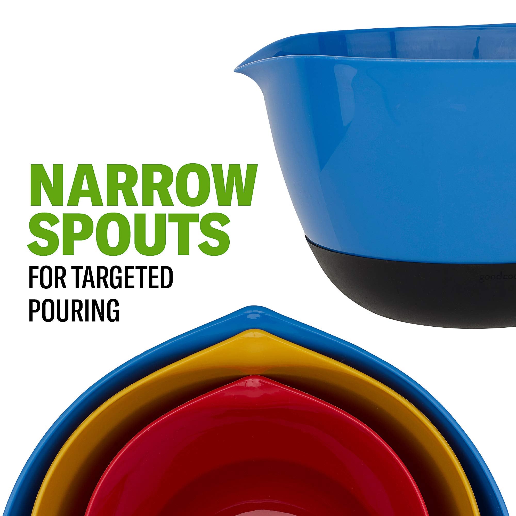 Goodcook Touch Mixing Bowl Set, Multi, Multicolored