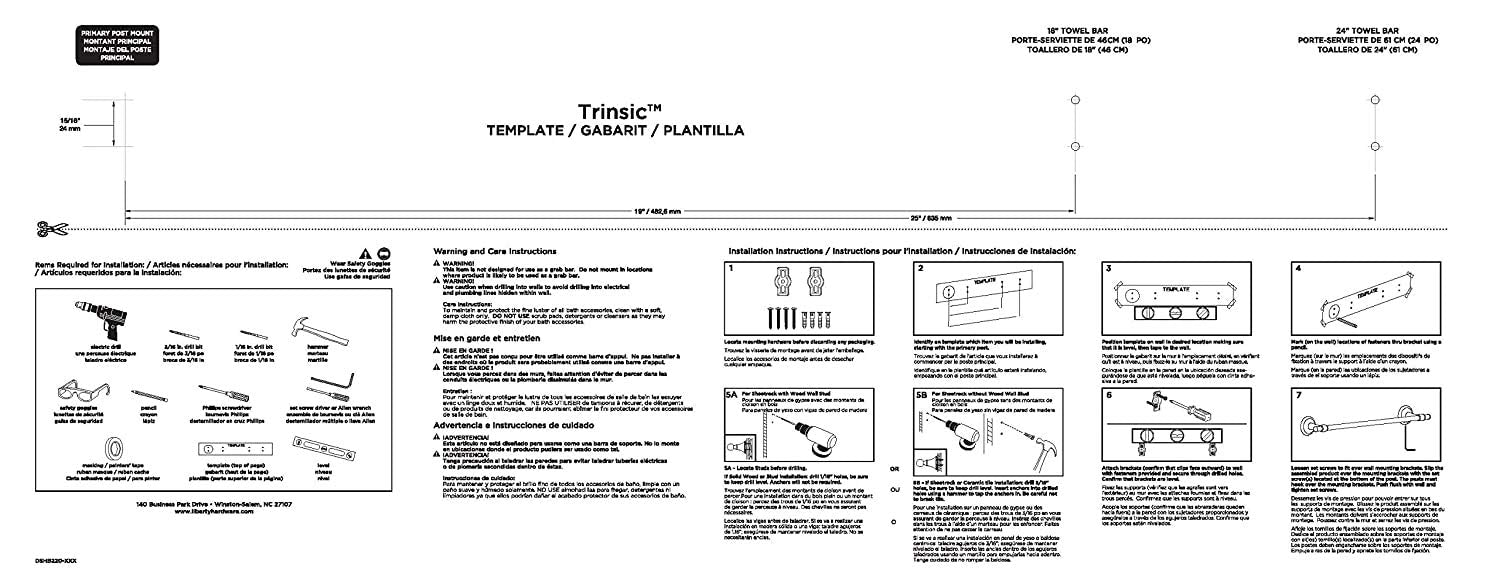 Delta Faucet 75912-Ss Trinsic Wall Mounted 12'' Towel Bar In Brilliance Stainless Steel, Bath Accessories