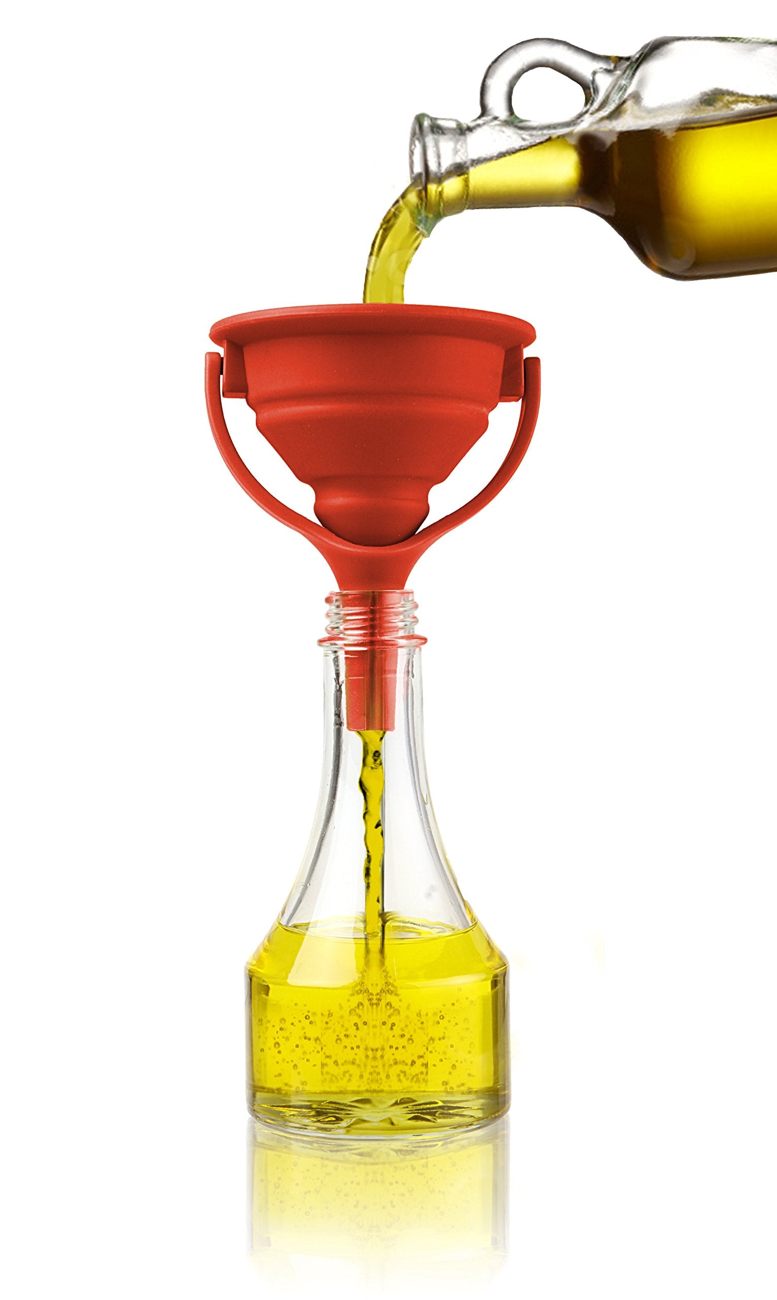 Dexas Gcf2-1795 Pop Small Collapsible Silicone Funnel, 2.5'', Red