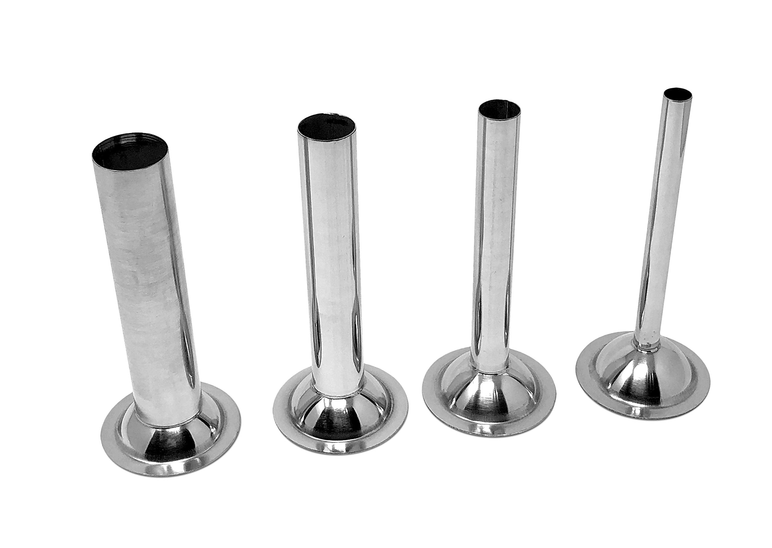 #8 Stainless Steel Sausage Stuffing Tubes For Meat Grinder (Set Of 4)