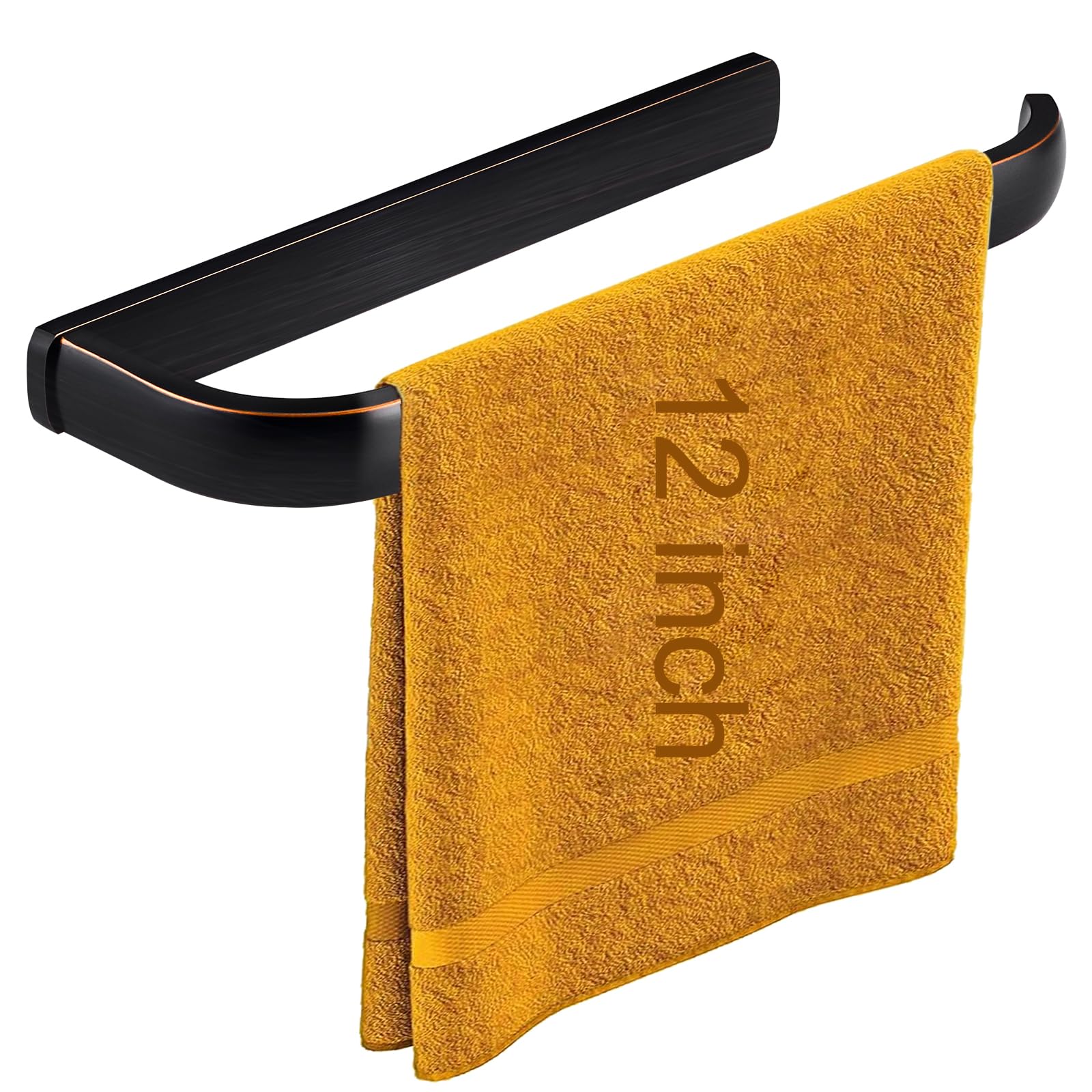 Besy Brass Hand Towel Bar For Bathroom Oil Rubbed Bronze, Rustproof Wall Mounted Towel Rack Hanger Bathroom Hardware Accessories