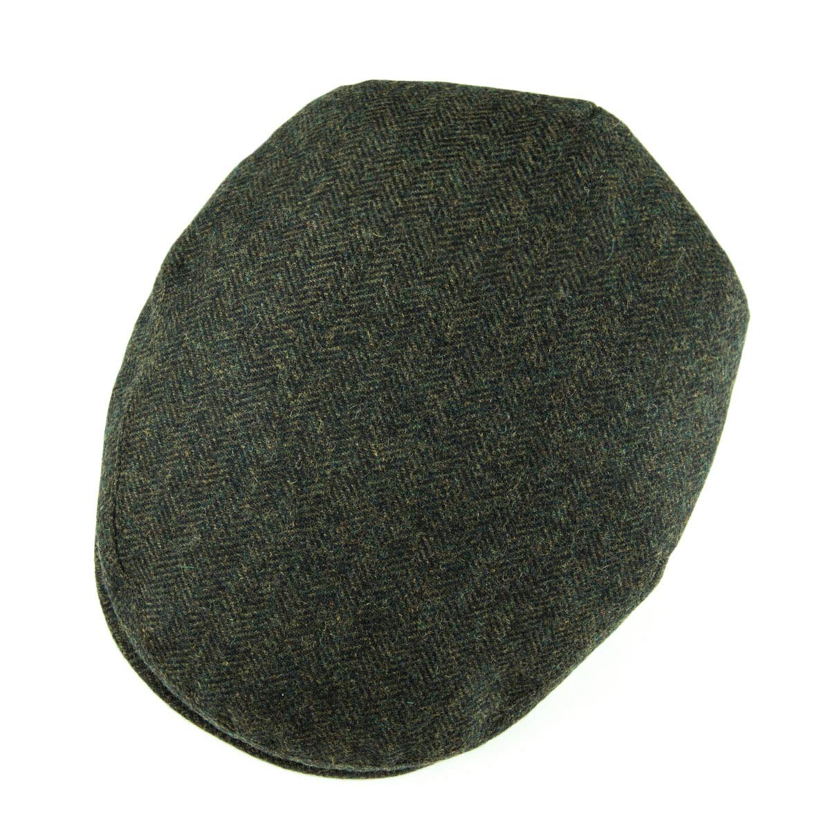 Voboom Mens Herringbone Flat Ivy Newsboy Hat Wool Blend Gatsby Cabbie Cap (Army Green, 7 78)