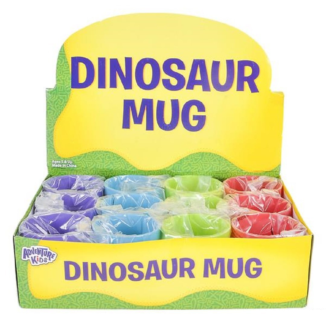 Rhode Island Novelty Dinosaurs Mugs Assorted Colors And Designs One Dozen