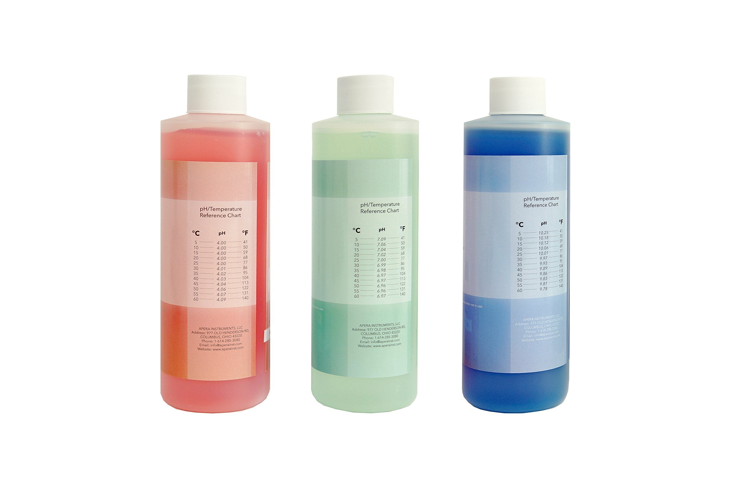 Apera Instruments, Llc-Ai1104 16Oz Ph Calibration Buffer Solution Kit (Ph 400, 700  1001), Plus 3M Kcl Storage Solution And Calb