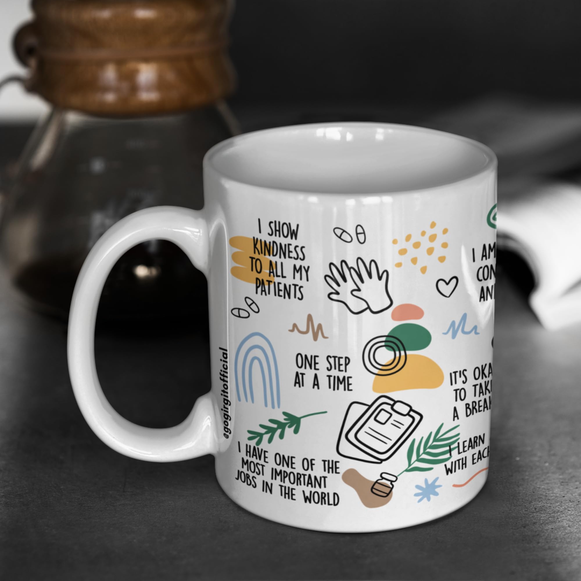Gogirgit Gift For Doctor - Medical Professsional/Student Ka Mug - 330Ml Ceramic Coffee Mug Full Wrap Printing (H Affirmations)