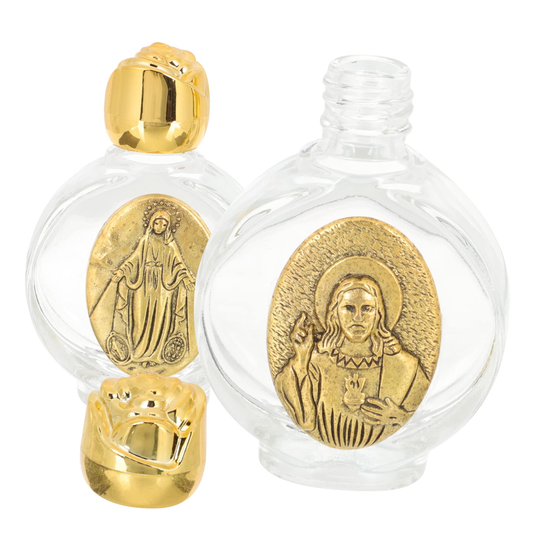 2pcs holy water bottle small glass bottles for holy water baptism water bottle glass blessing bottles catholic christian bottles