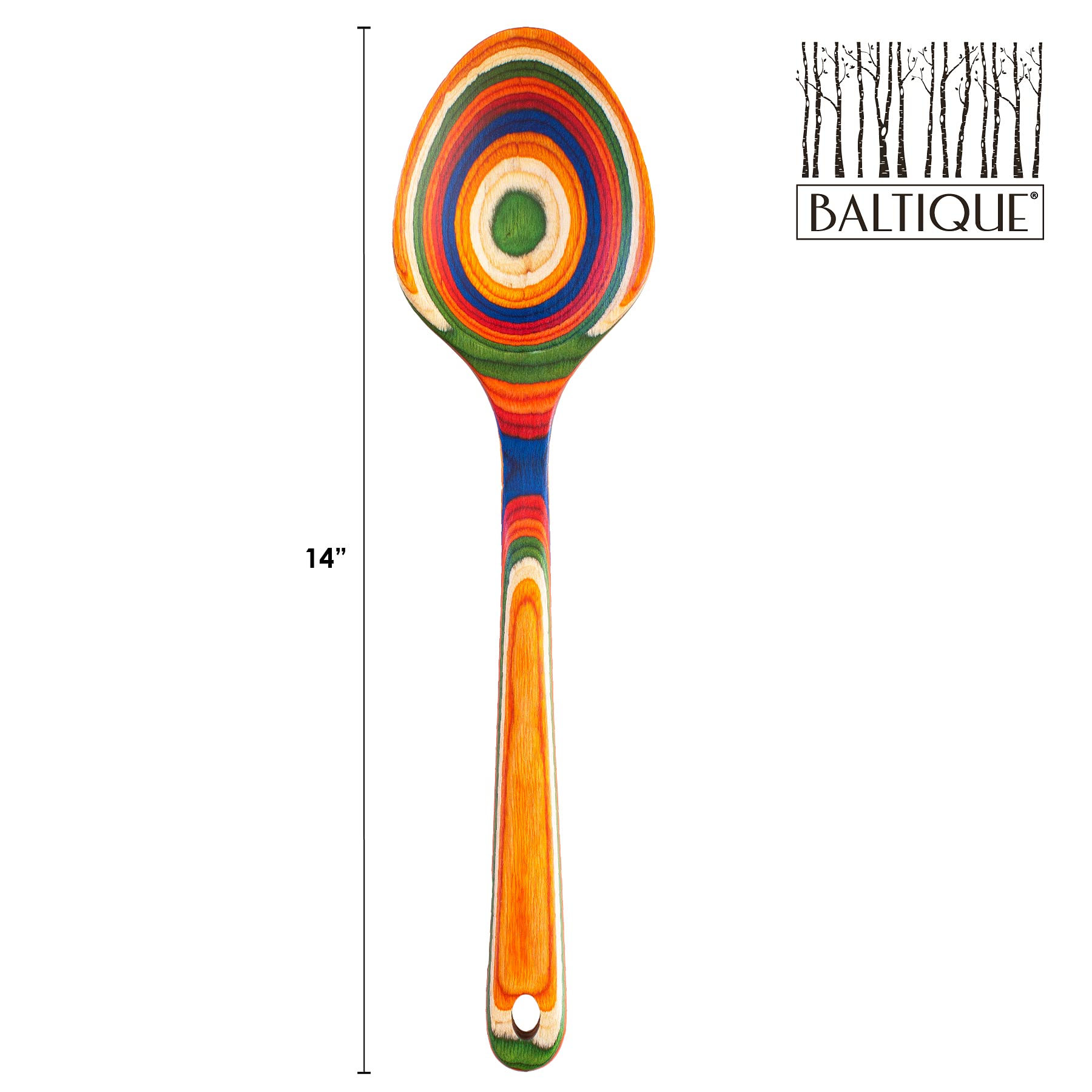 Baltique Marrakesh Collection 14'' Grand Serving Spoon, Extra-Large Cooking Spoon, Safe For Use On Nonstick