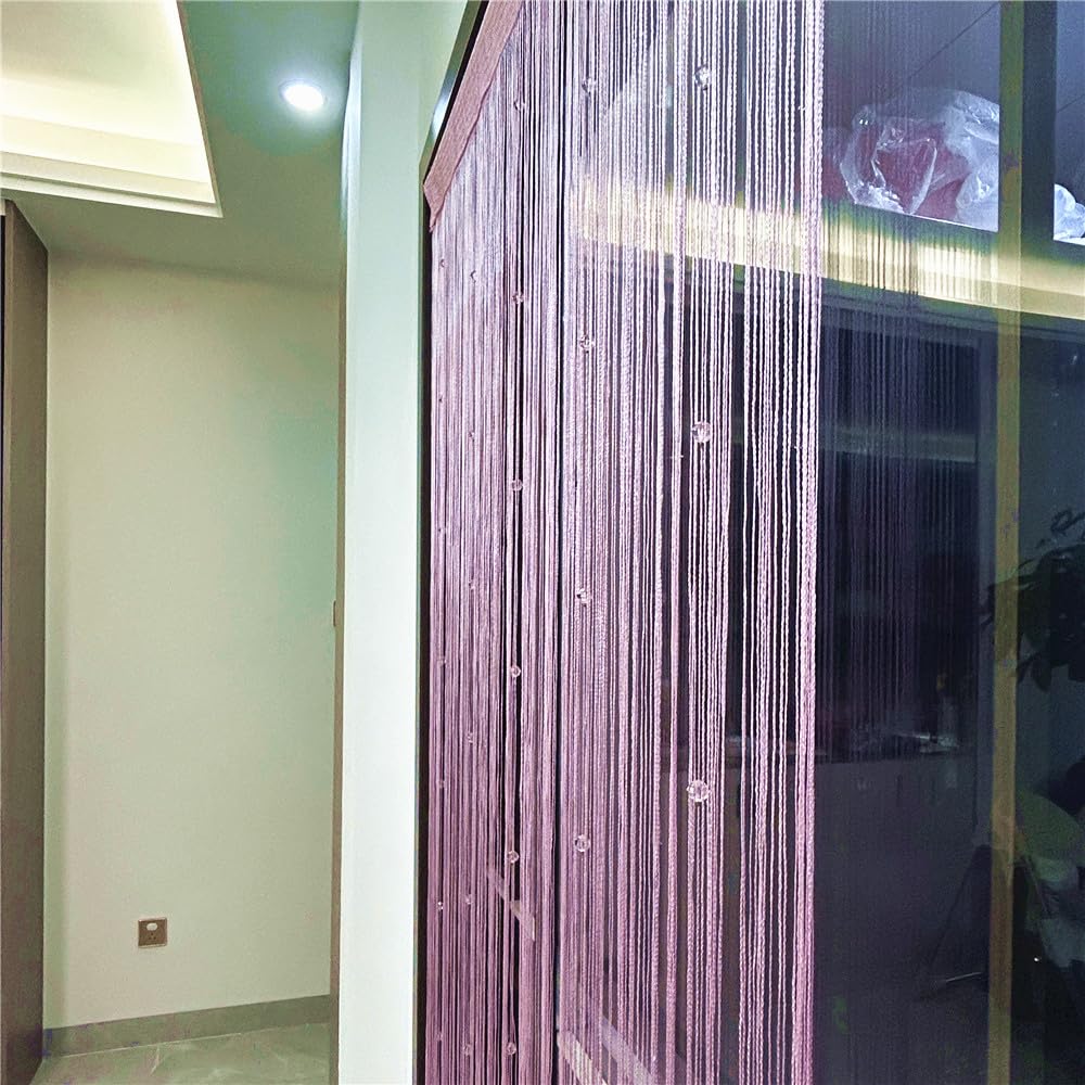 Eve Split Decorative Door String Curtain Wall Panel Fringe Window Room Divider Blind For Wedding Coffee House Restaurant Parts C