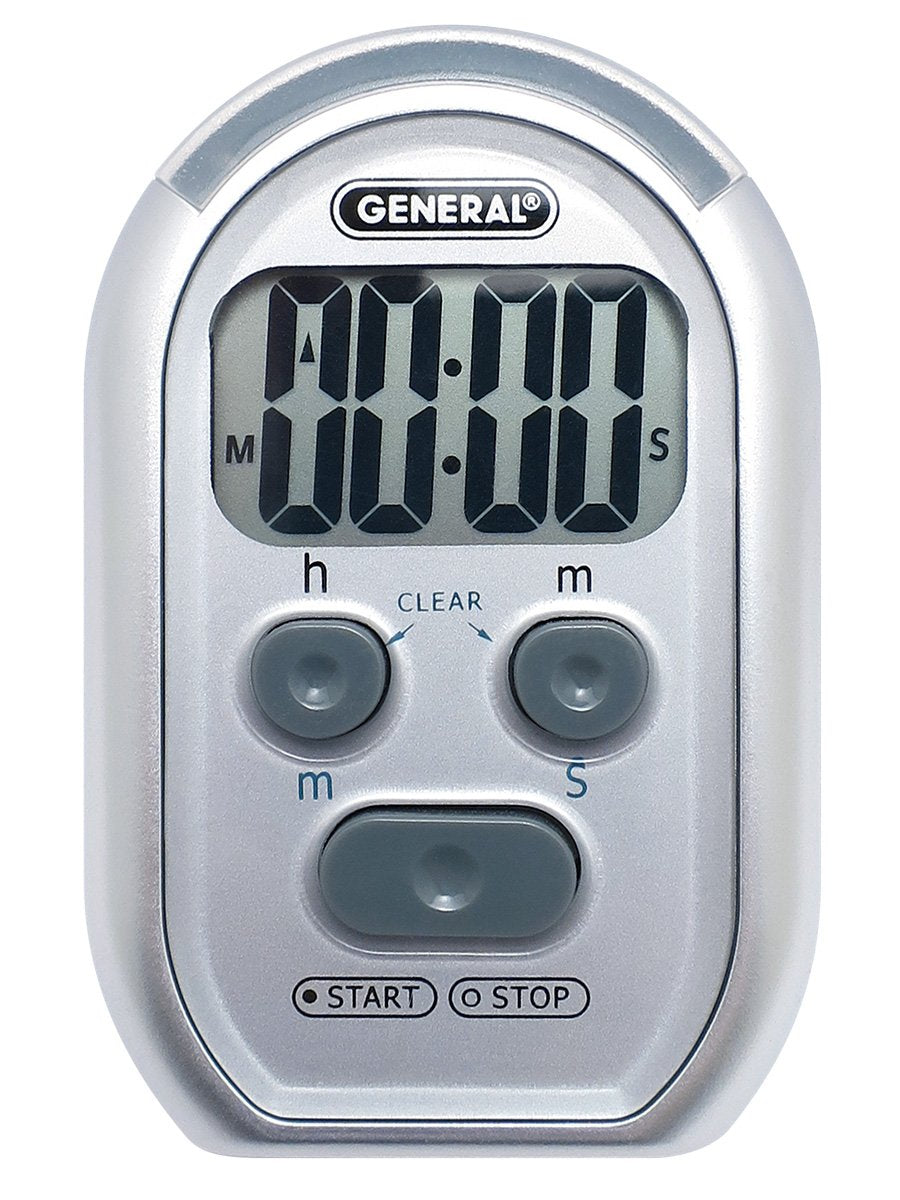 General Tools Ti150 3-In-1 Kitchen Timer - For Visually/Hearing Impaired, Loud Environments And Classrooms (Red Flasher, Loud Be