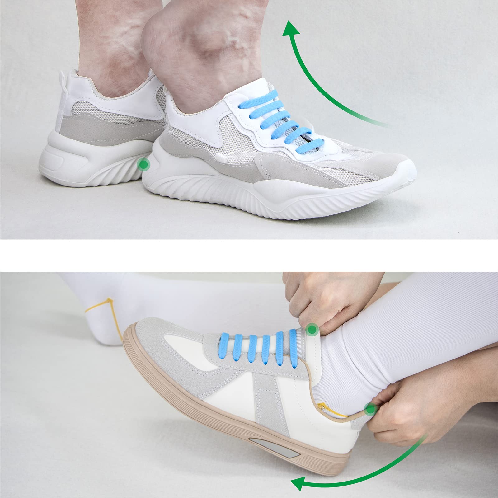 Inmaker No Tie Shoelaces, Pack Of 2, Elastic Shoe Laces For Kids And Adults