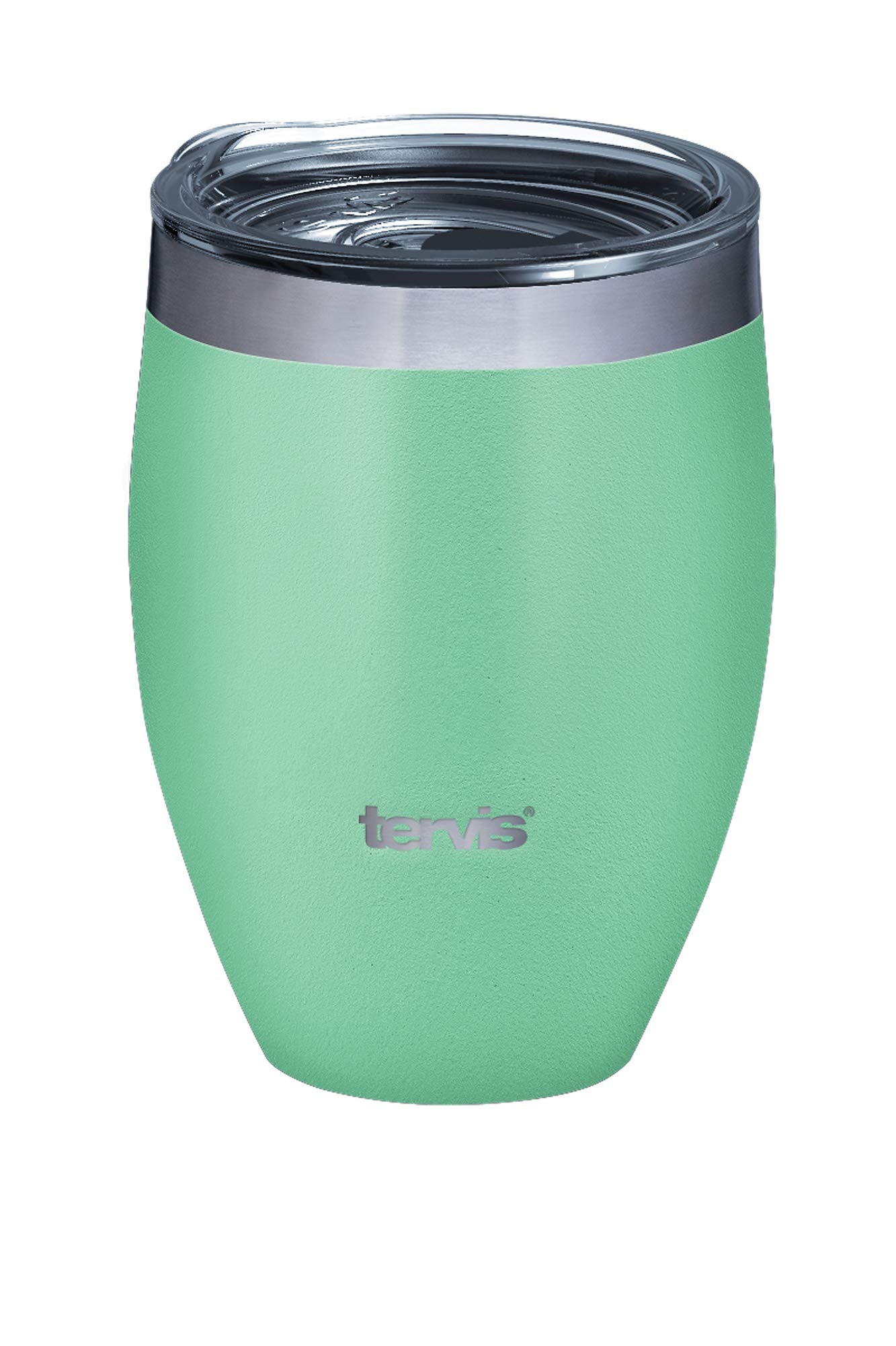 Tervis Powder Coated Stainless Steel Triple Walled Insulated Tumbler Travel Cup Keeps Drinks Cold & Hot, 12Oz, Mangrove Green