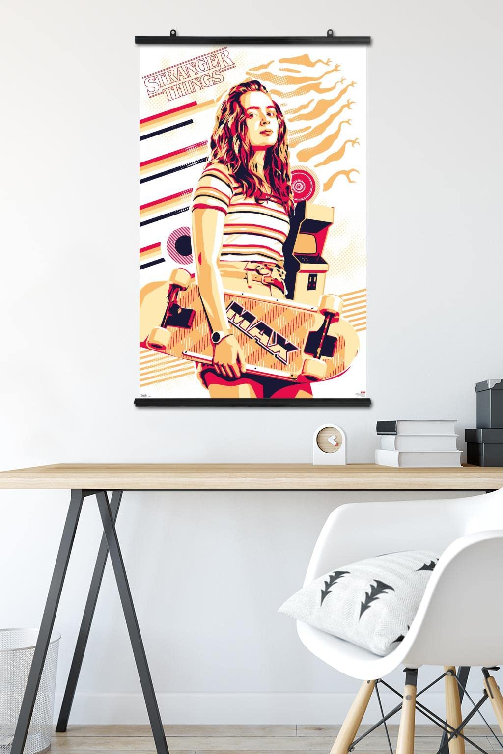 Trends International Stranger Things: Season 3 - Max Wall Poster, 22.37'' X 34.00'', Poster & Clip Bundle