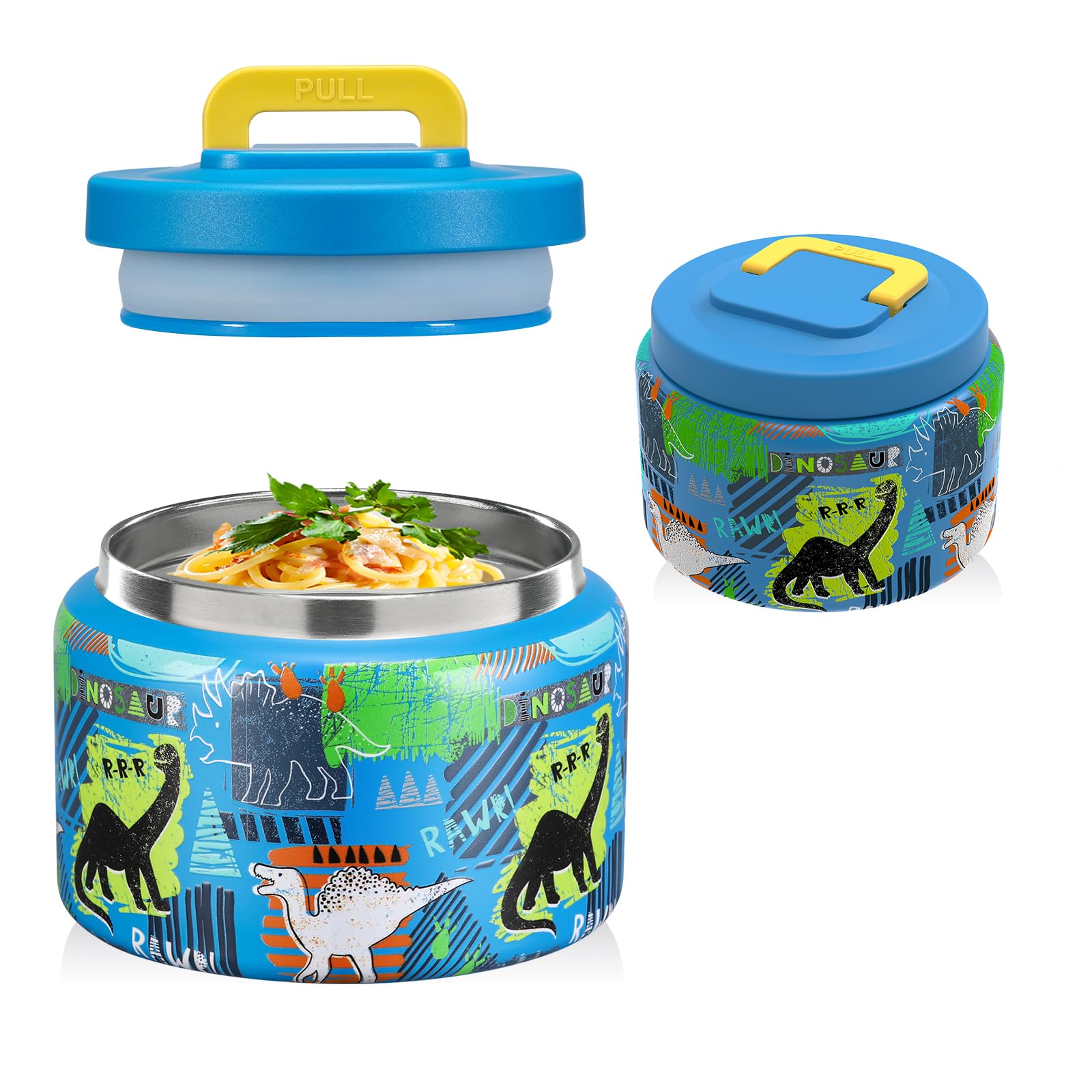 JXXM 8 Oz Thermo Food Jar for Hot & Cold Food for Kids, Insulated Lunch Containers Hot Food Jar,Leak-Proof Vacuum Stainless Stee