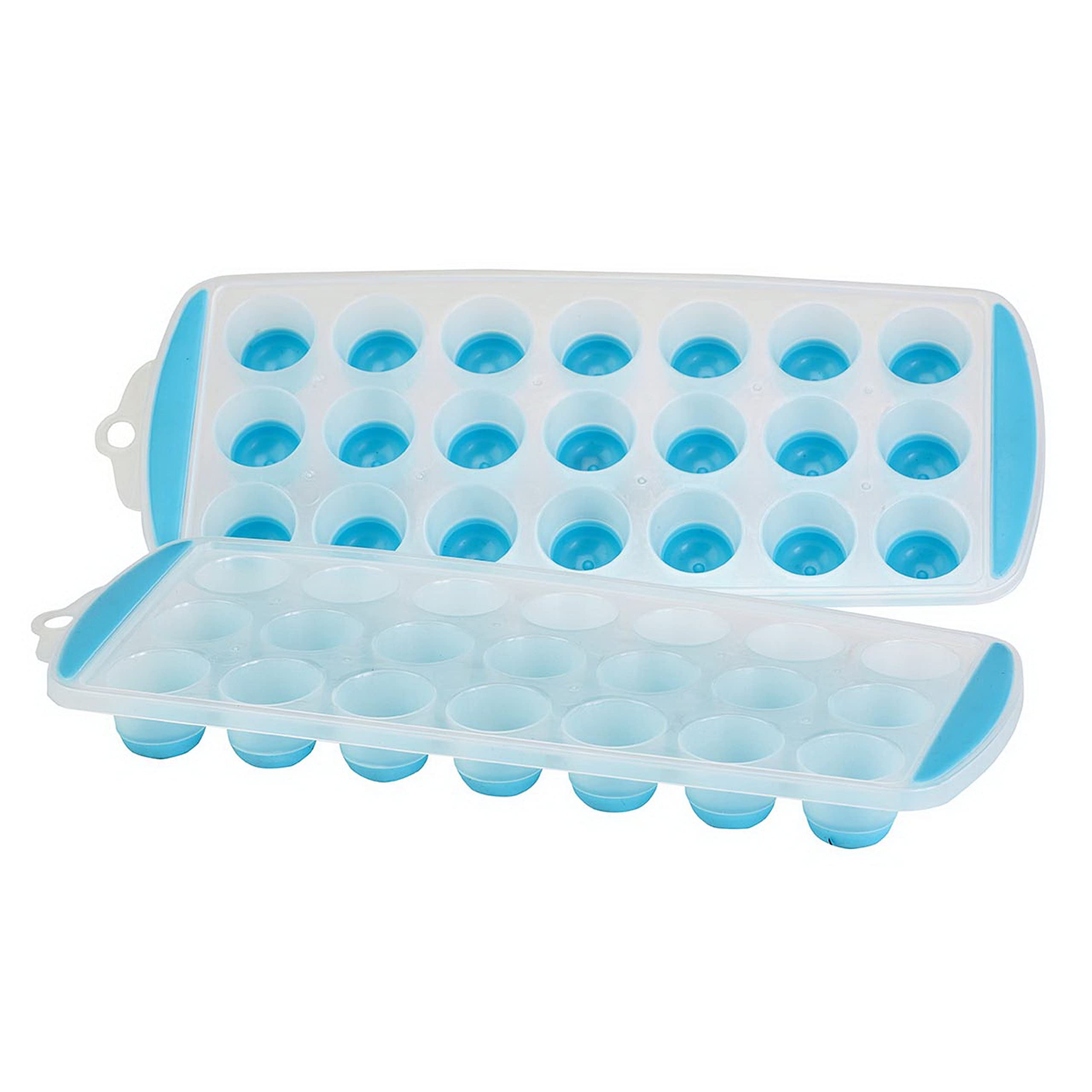 Kitchen Details 2 Pack Mini Ice Cube Tray | Dimensions: 11. 75'' X 4. 625'' X 1. 125'' | Makes 21 Mini Cubes | Dishwasher Safe |