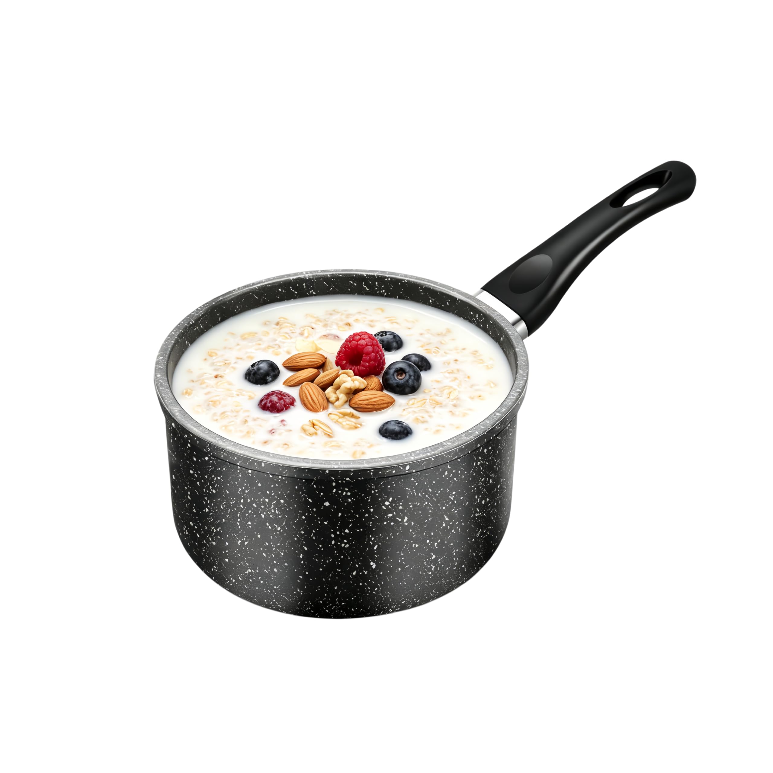 Nonstick Saucepan, 1.5 Quart Small Cooking Pot, Milk Soup Sauce Pan (No Lid)