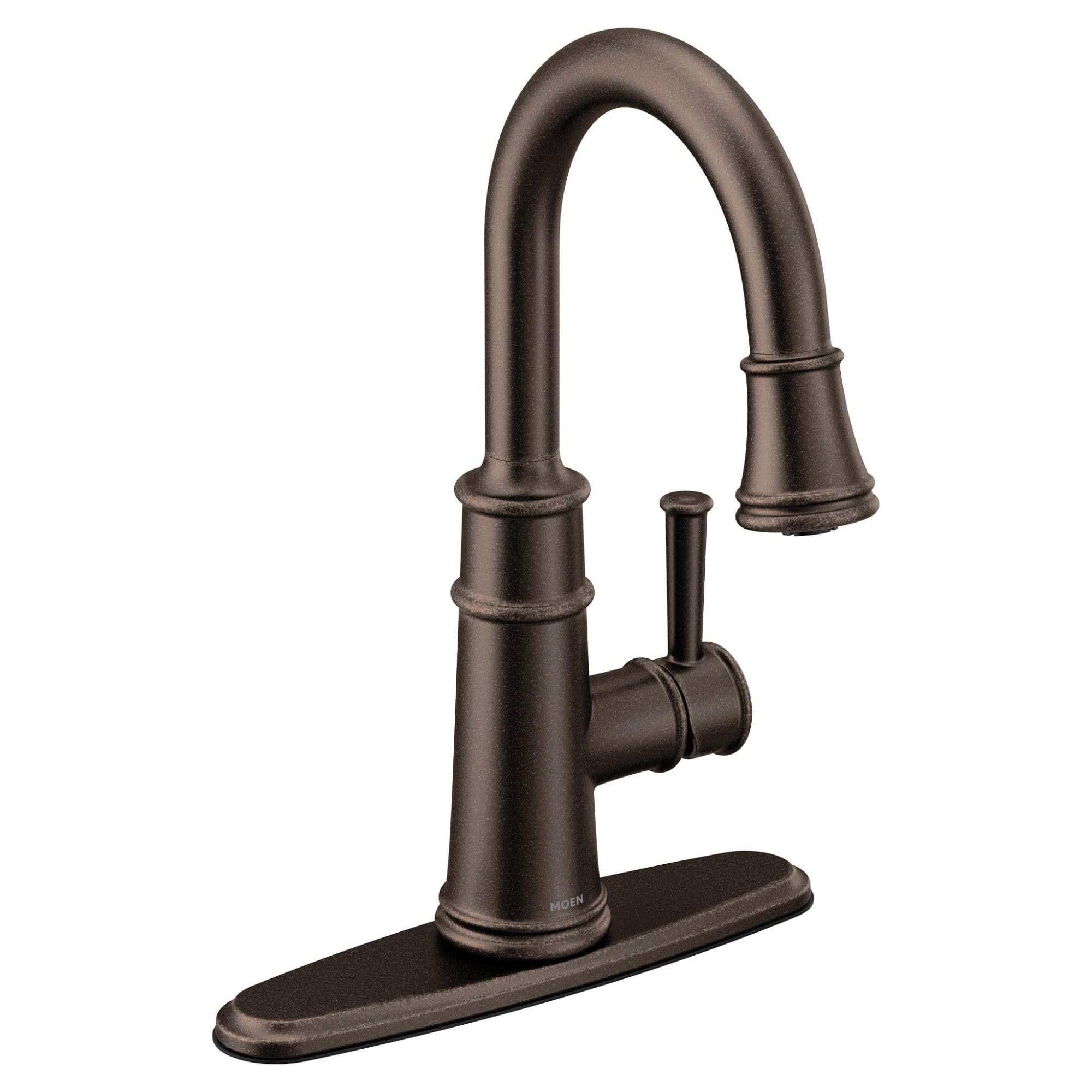 Moen 6260Orb Belfield One-Handle Pulldown Bar Faucet With Power Clean Featuring Reflex, Oil Rubbed Bronze