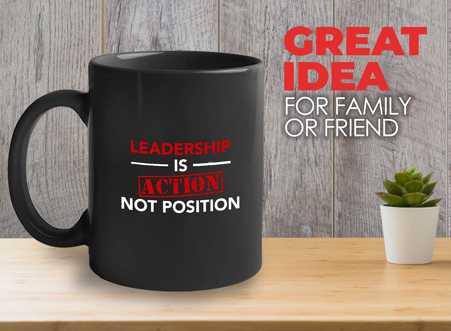 Bubble Hugs Leadership Coffee Mug - Leadership Is Action Not Position - Team Leader Scout Leader Leadership Gifts Coworker Appre