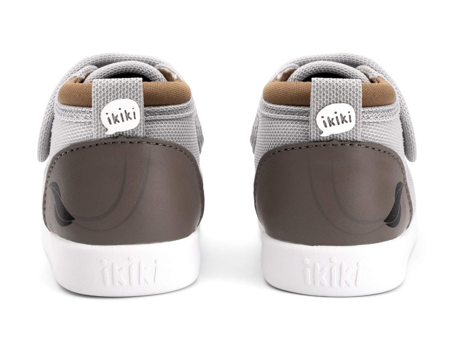 Ikiki Rhino Squeaky Shoes For Toddlers Wadjustable Squeaker Gray Girl Or Boy Shoes (Size 13, Rafiq Rumble)