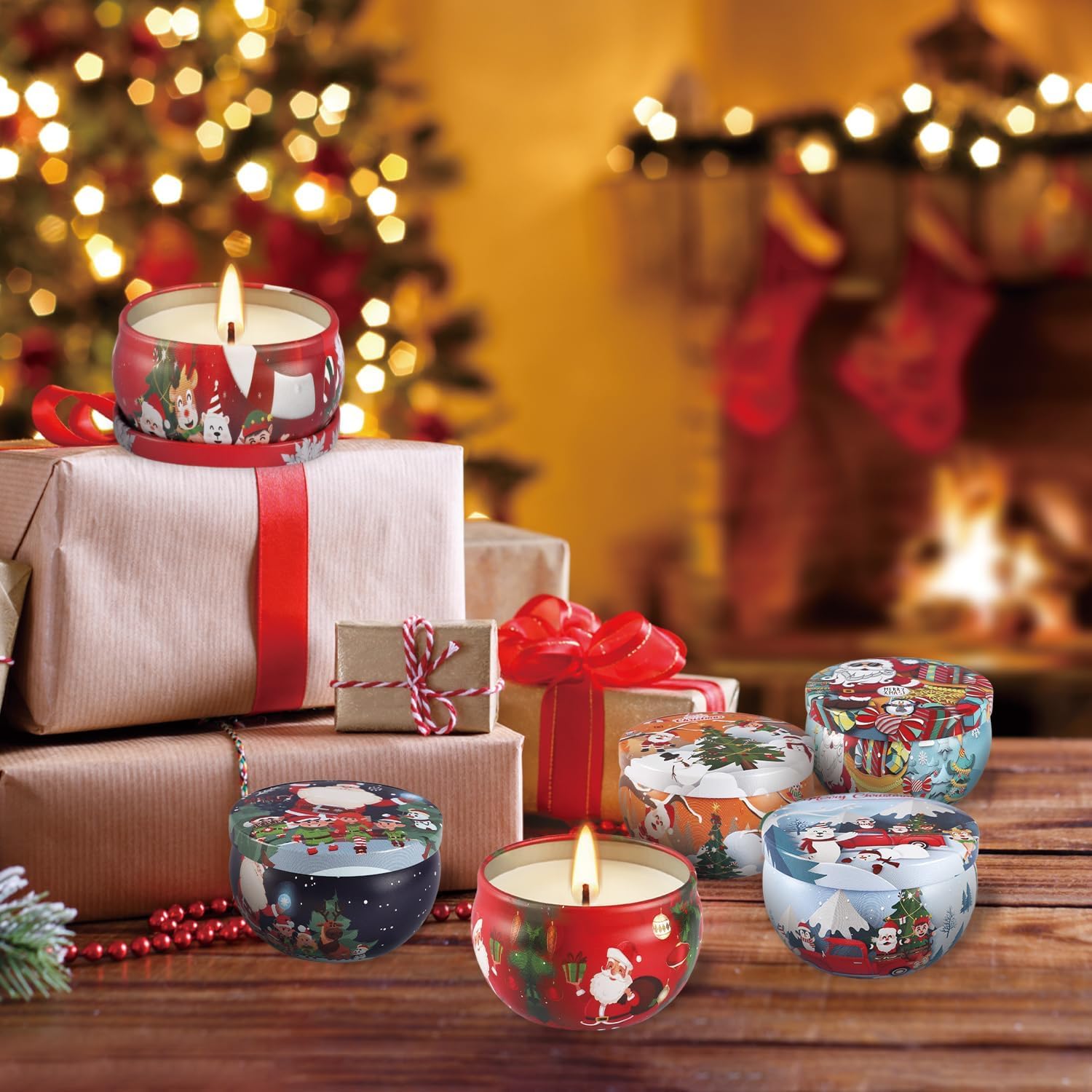 WPONSZU 16Pack Christmas Scented Candles,Candvent Calendar 2025, Gift Set 2.5oz Strong Fragrance Aromatherapy Candles,Portable T