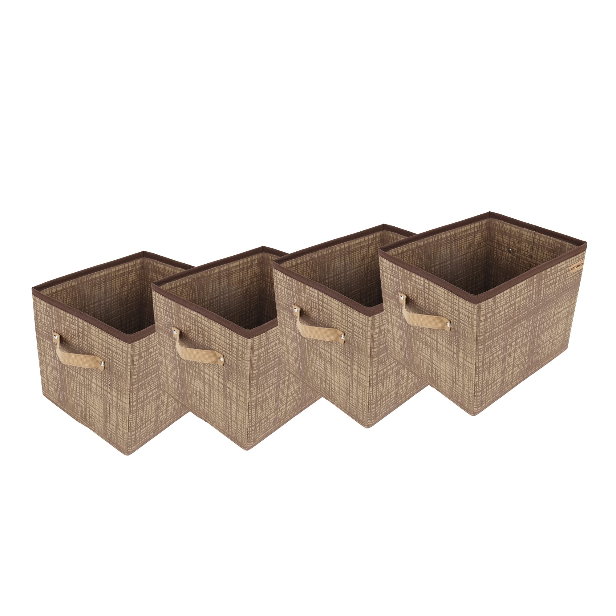 Shrey Creation Foldable Non Woven Fabric Storage Box For Wardrobe & Closet | Clothes Organizer Bin With Handle | Space Saving St