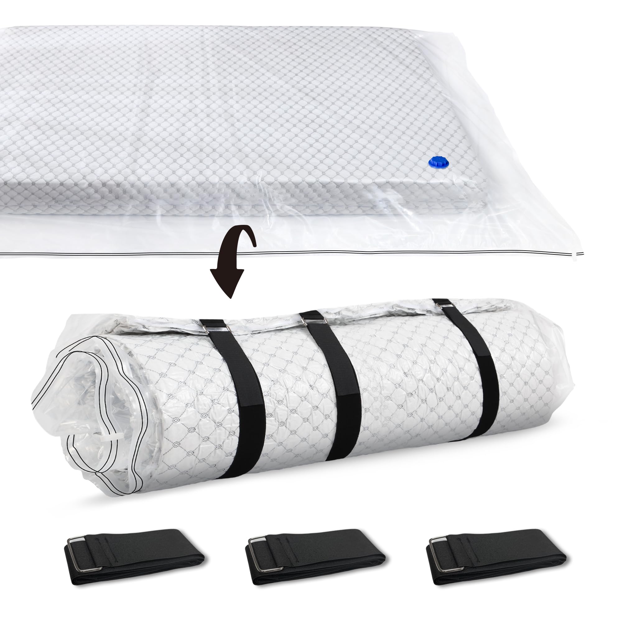 Storage Master Vacuum Storage Bag For Twin Size Mattress - Ideal For Memory Foam And Latex Up To 14 Inches - Designed For Easy M