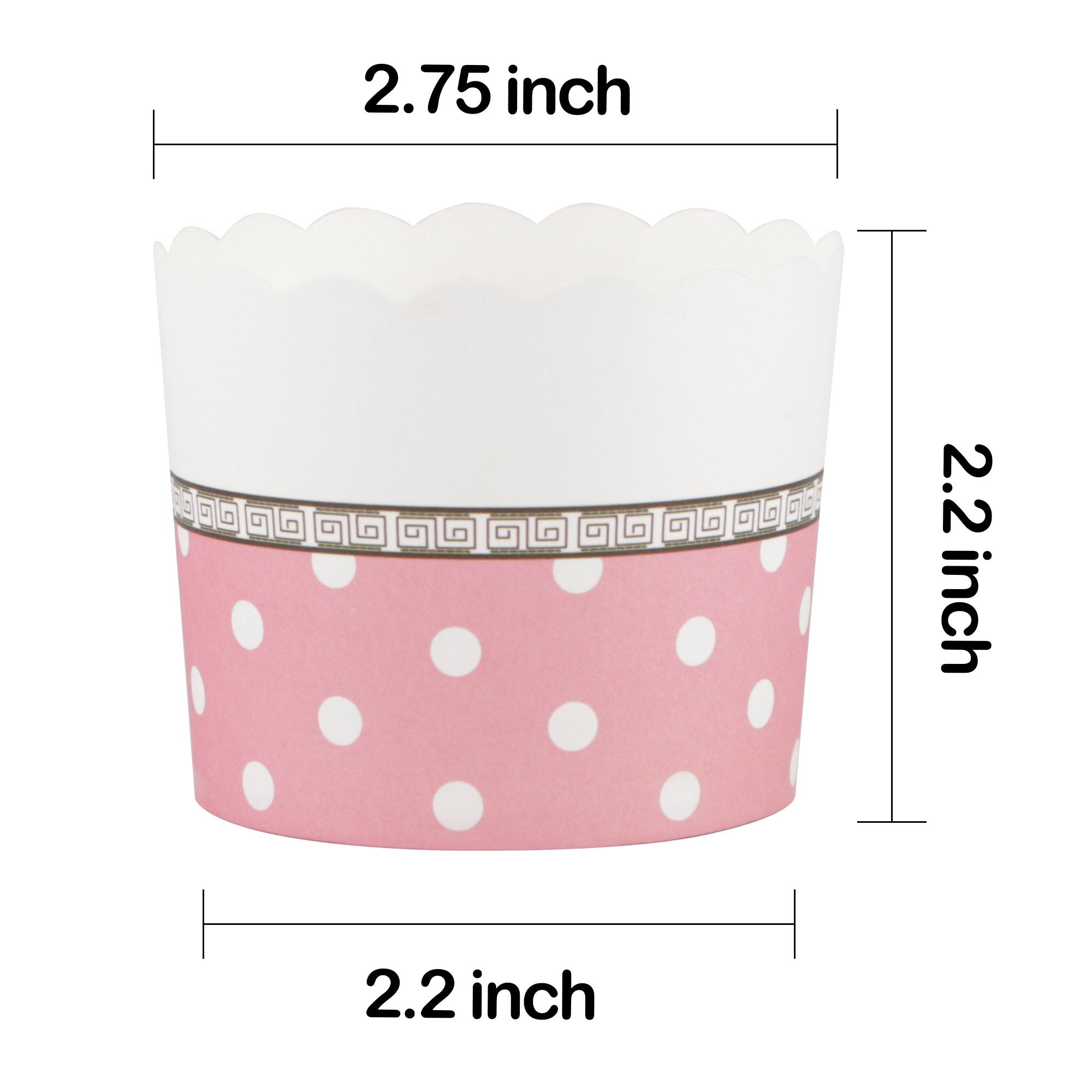 Webake Large Paper Baking Cups, 6oz Jumbo Cupcake Liners, Set of 25, Pink for Valentine's Day and Weddings