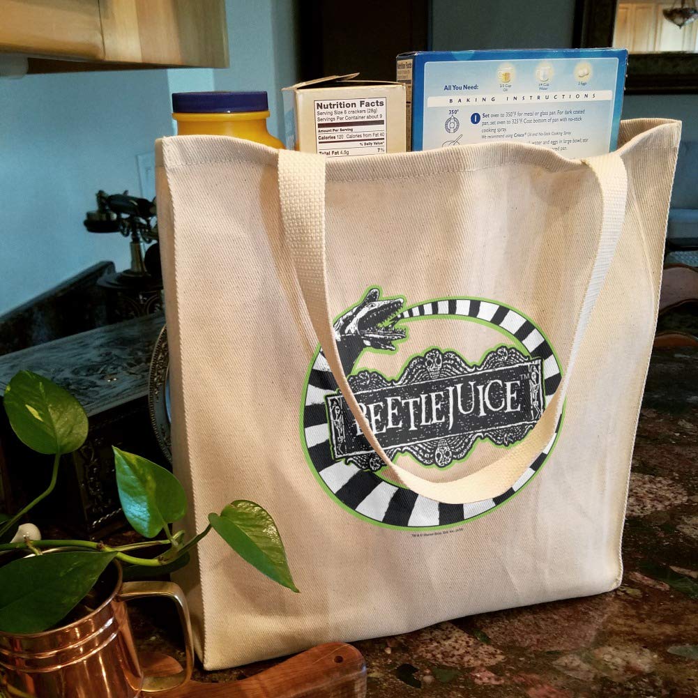 Graphics & More Beetlejuice Beetle Worm Grocery Travel Reusable Tote Bag