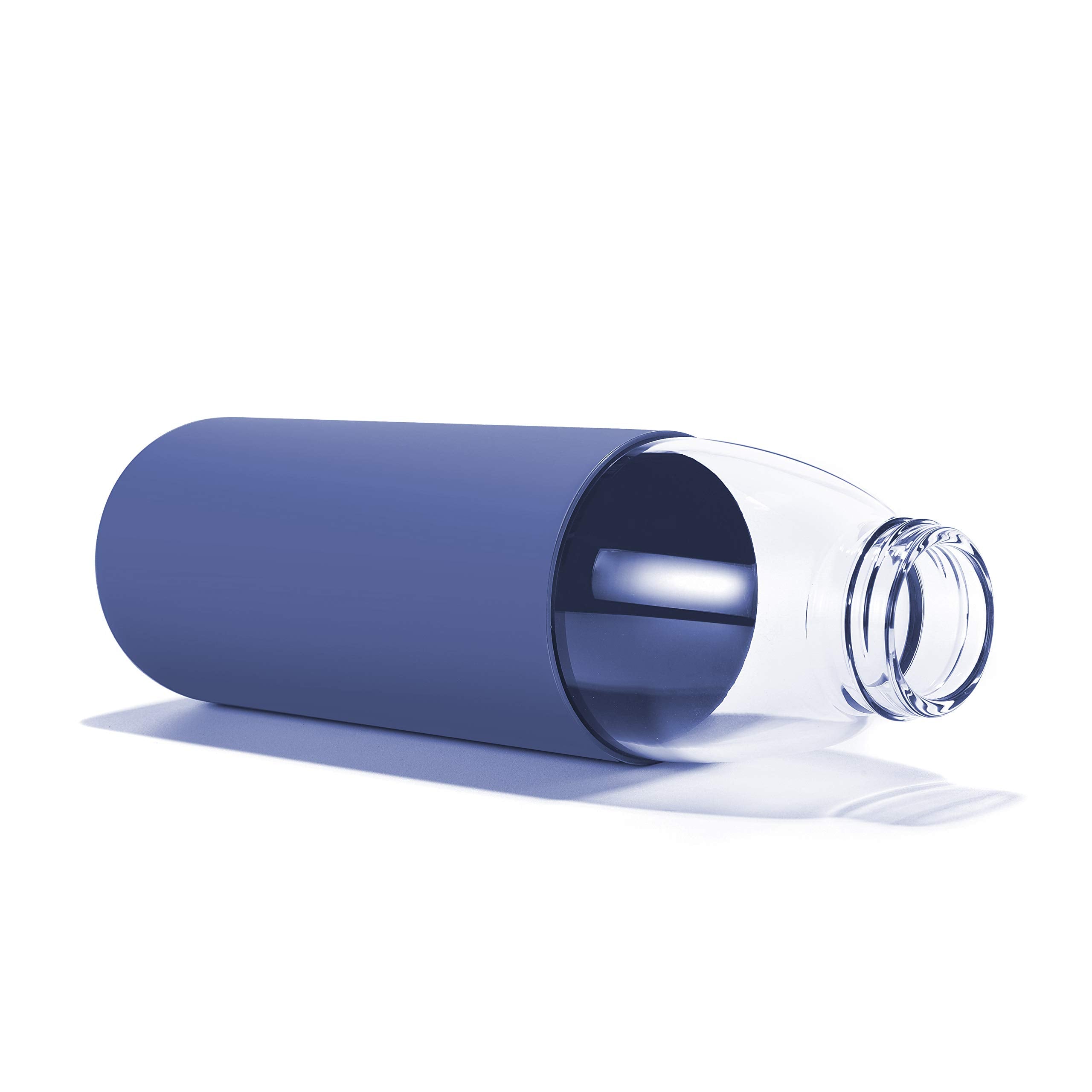 Veegoal Glass Water Bottles 25 Oz Borosilicate With Bamboo Lid, Bpa-Free, Non-Slip Silicone Sleeve, And Stainless Steel Leak Pro