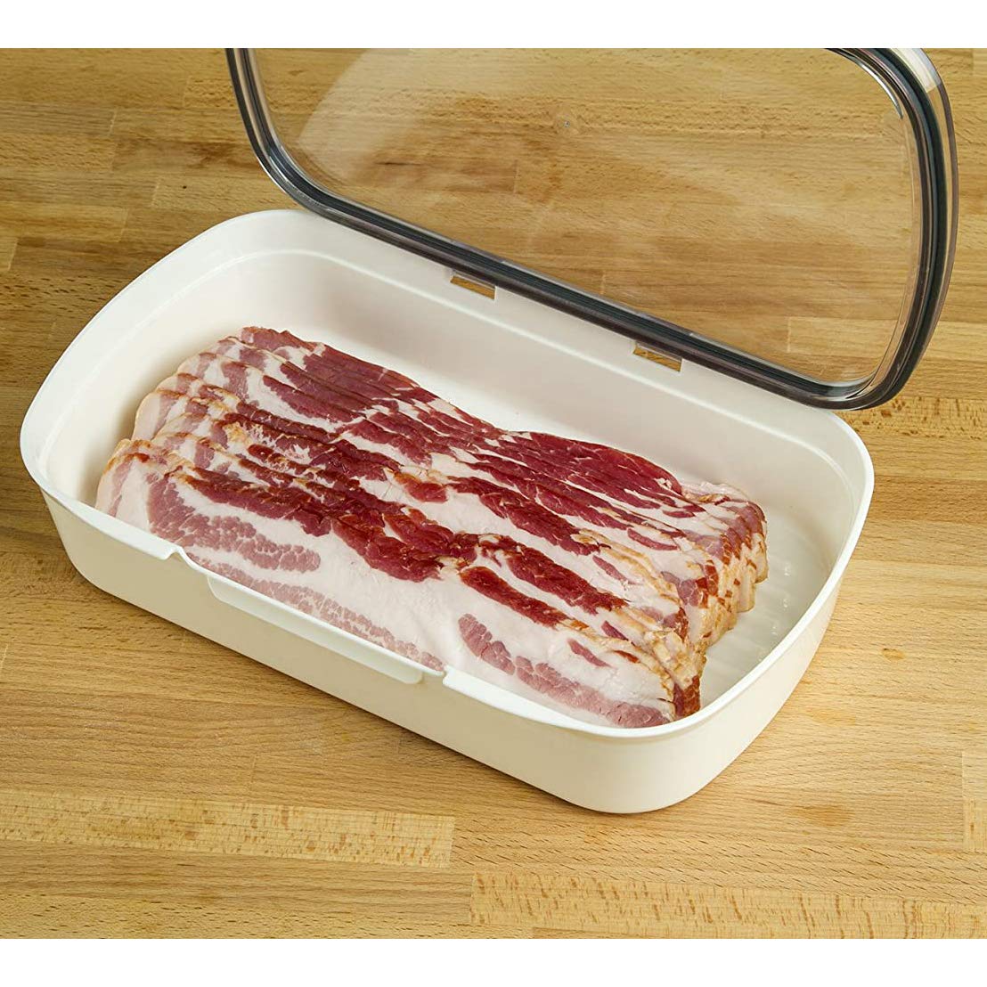 Prepworks Deli Prokeeper Air Tight Silicone Sealed Food Storage Container With Clear Dry Erase Compatible Lid, 11.75 Inches Long