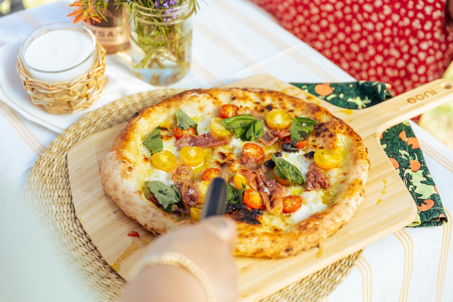 Ooni 14    Bamboo Pizza Peel - Lightweight Smooth Wooden Pizza Paddle And Serving Board - Ooni Outdoor Pizza Oven Accessories