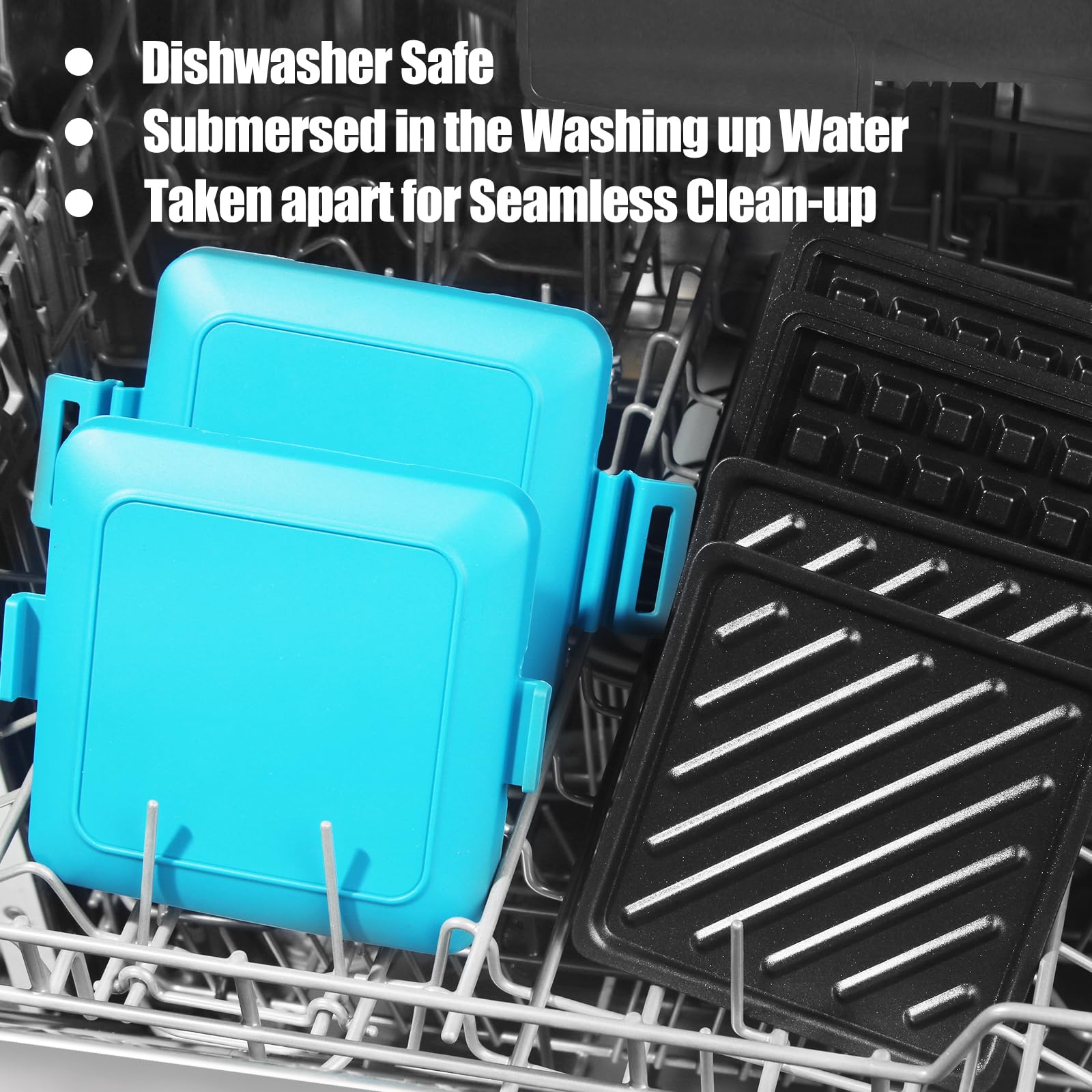 Mkysail Toaster,Microwave Toaster, Sandwich Maker, Waffle Maker, Panini Maker, Dishwasher Safe,No Electricity,Wireless,Time Savi