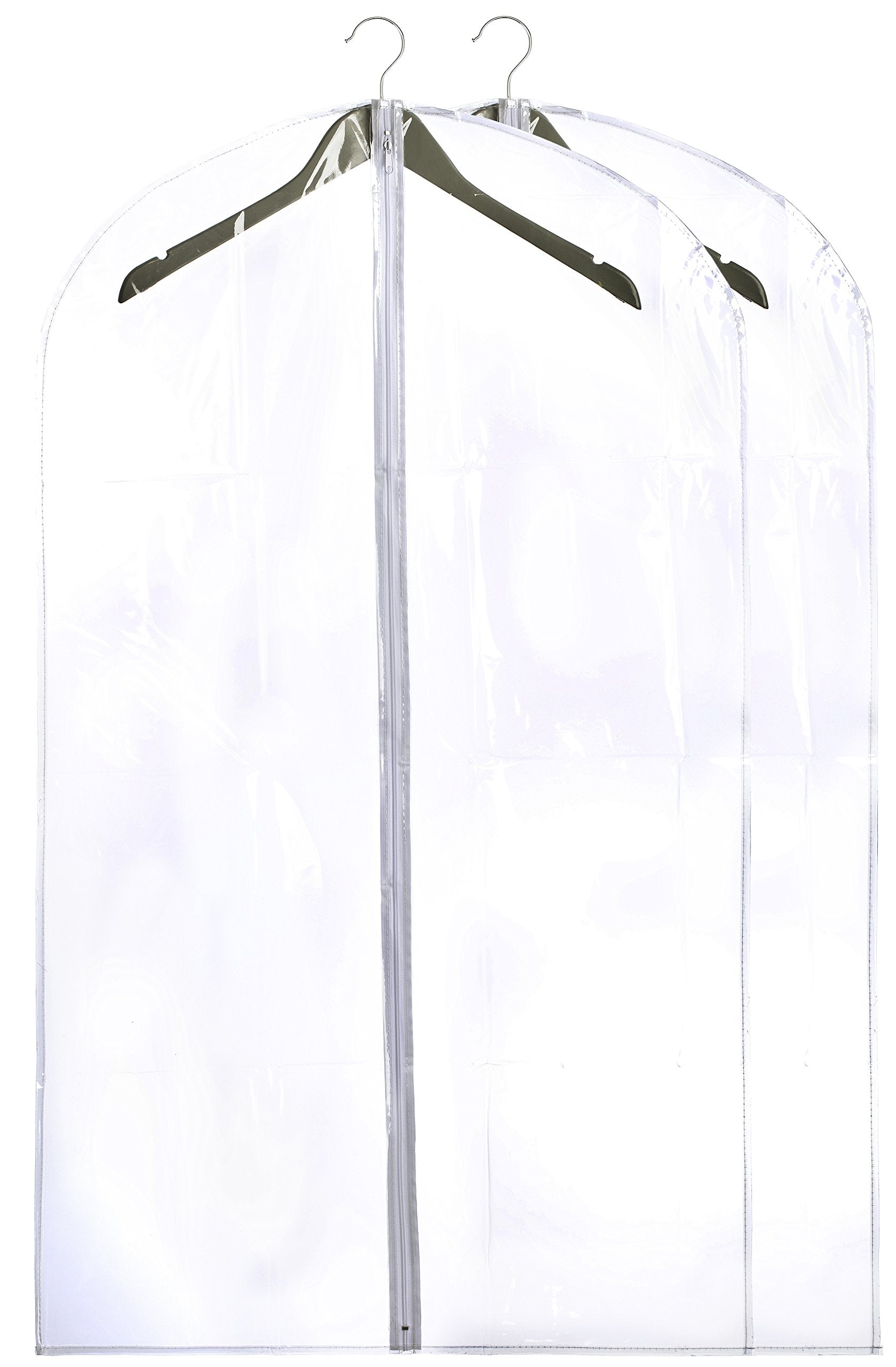 Handy Laundry Clear Vinyl Garment Bag - Protect Your Clothing While Traveling & Dust Free While Hanging In Your Closet. Ideal Fo
