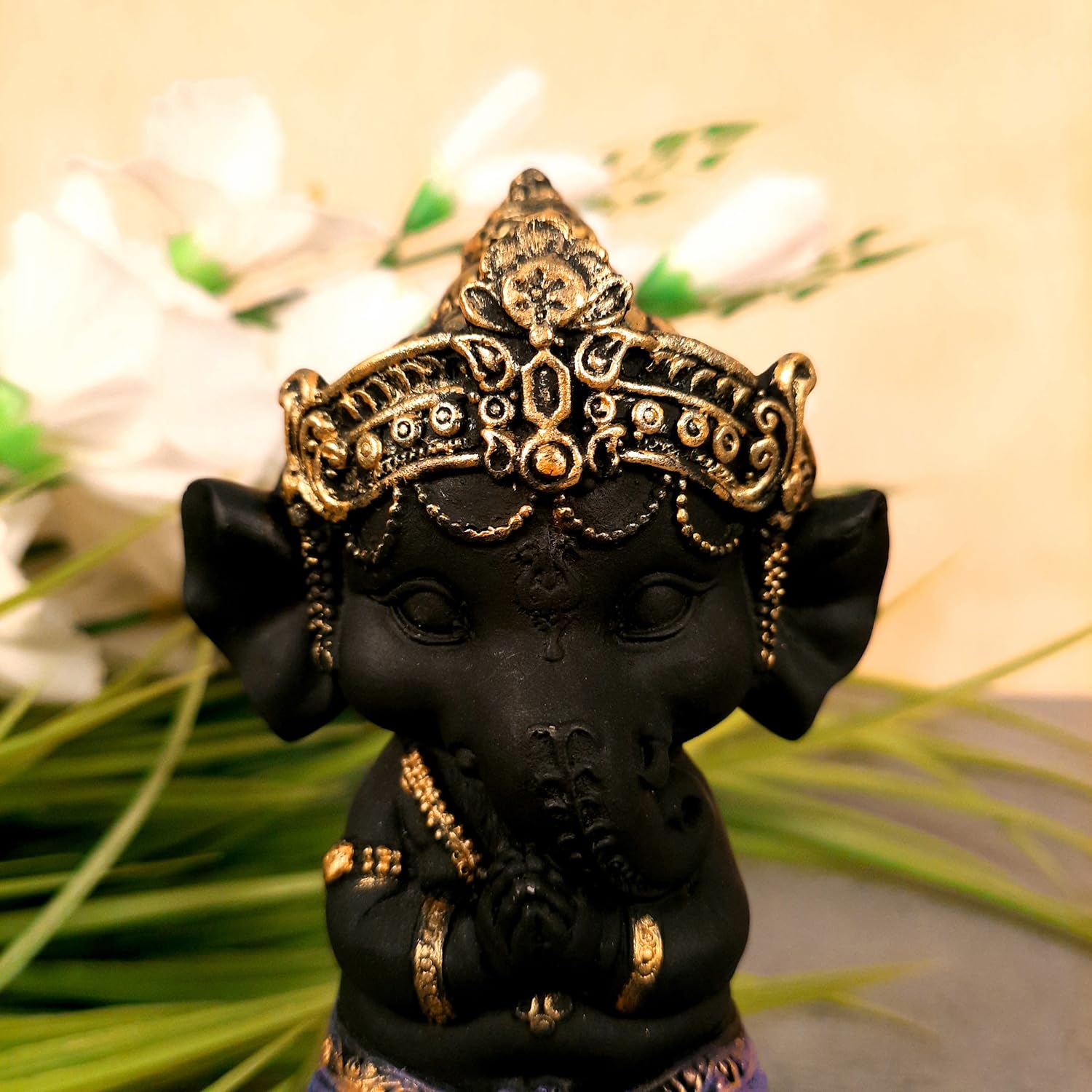Apka Mart The Online Shop Ganesh Idol Statue | Baby Ganesha Murti - For Car, Home Decor, Pooja Room, Diwali Decoration & Gift -