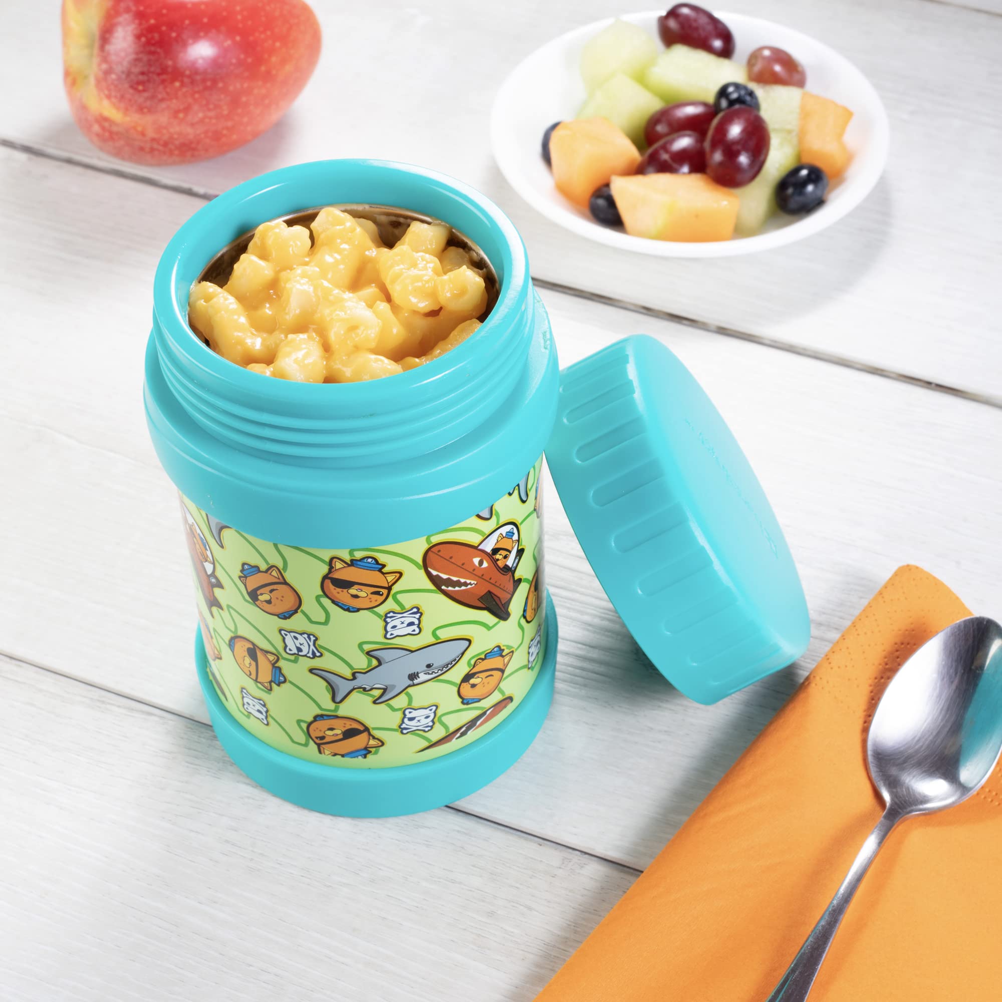 Octonauts Stainless Steel Insulated Lunch 13 Oz Jar For Kids - Large Leak-Proof Storage Container For Hot & Cold Food, Soups, Li