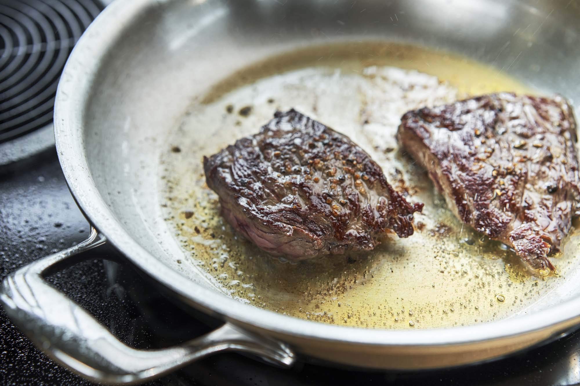 Demeyere Atlantis 7-Ply Stainless Steel Fry Pan With Helper Handle, 11''