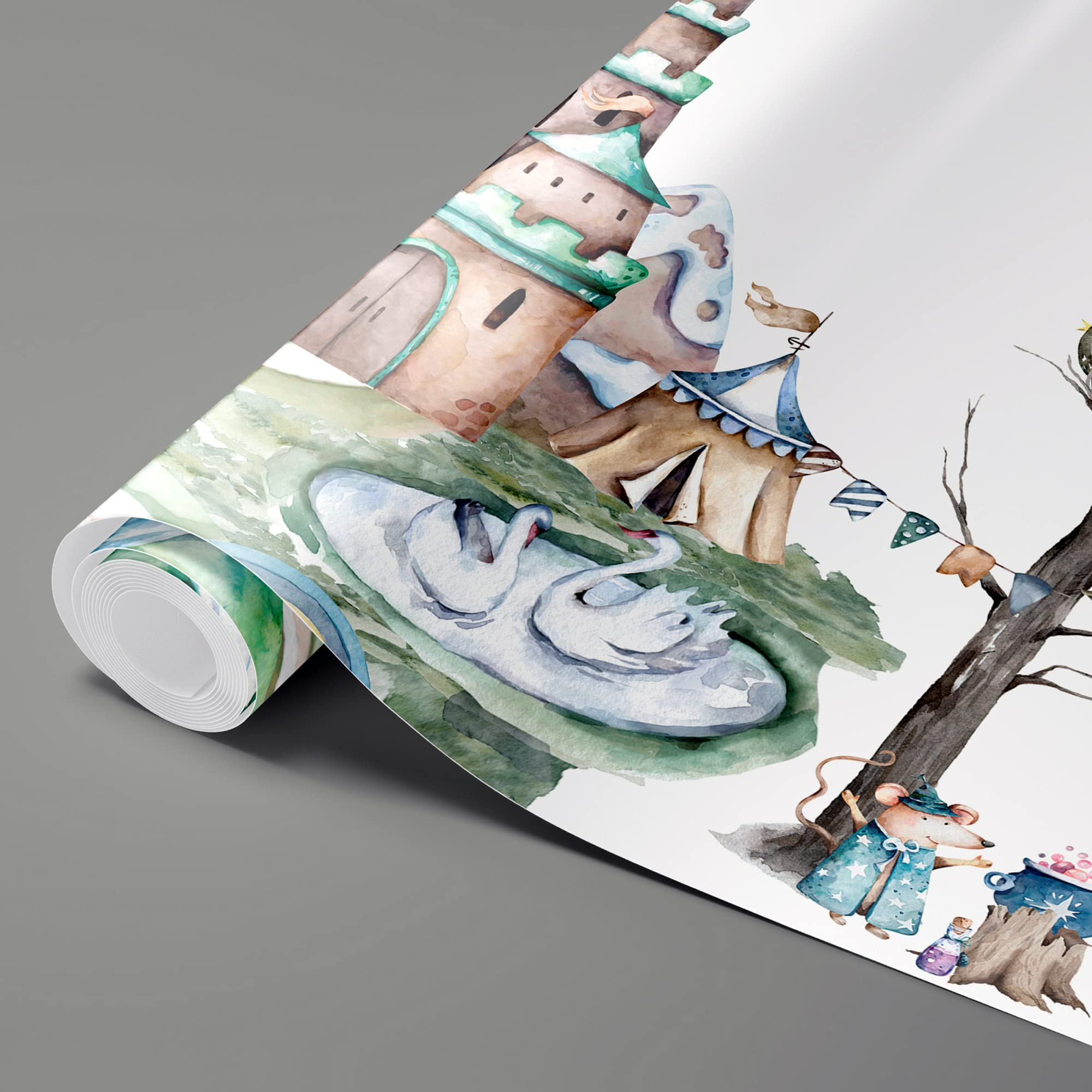 Idea4Wall Wall Murals For Bedroom Dream Castle Large Removable Wallpaper Peel And Stick Wall Stickers - 66X96 Inches