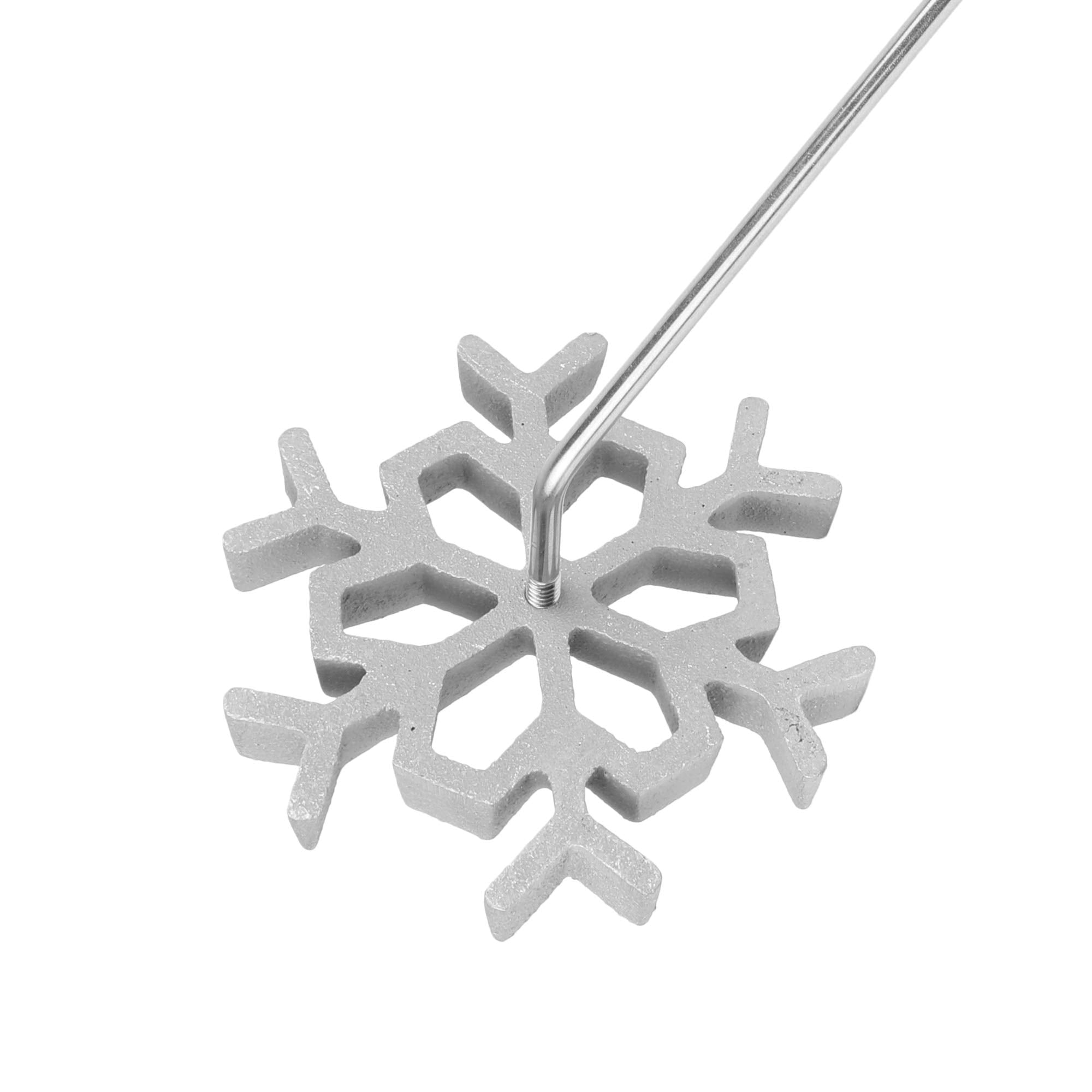 O'Creme Christmas Rosette Iron Snowflake