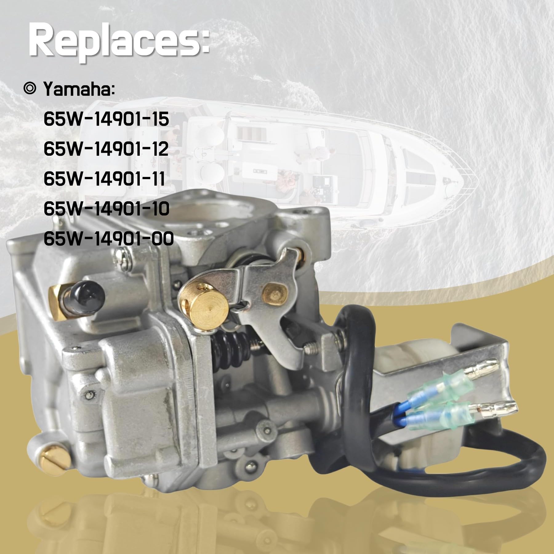 Jlm Marine 65W14901 Carburetor For Yamaha And Mercury 4 Stroke 20 25 Hp Outboard Engine 65W-14901-12 65W14901-00 883314T03