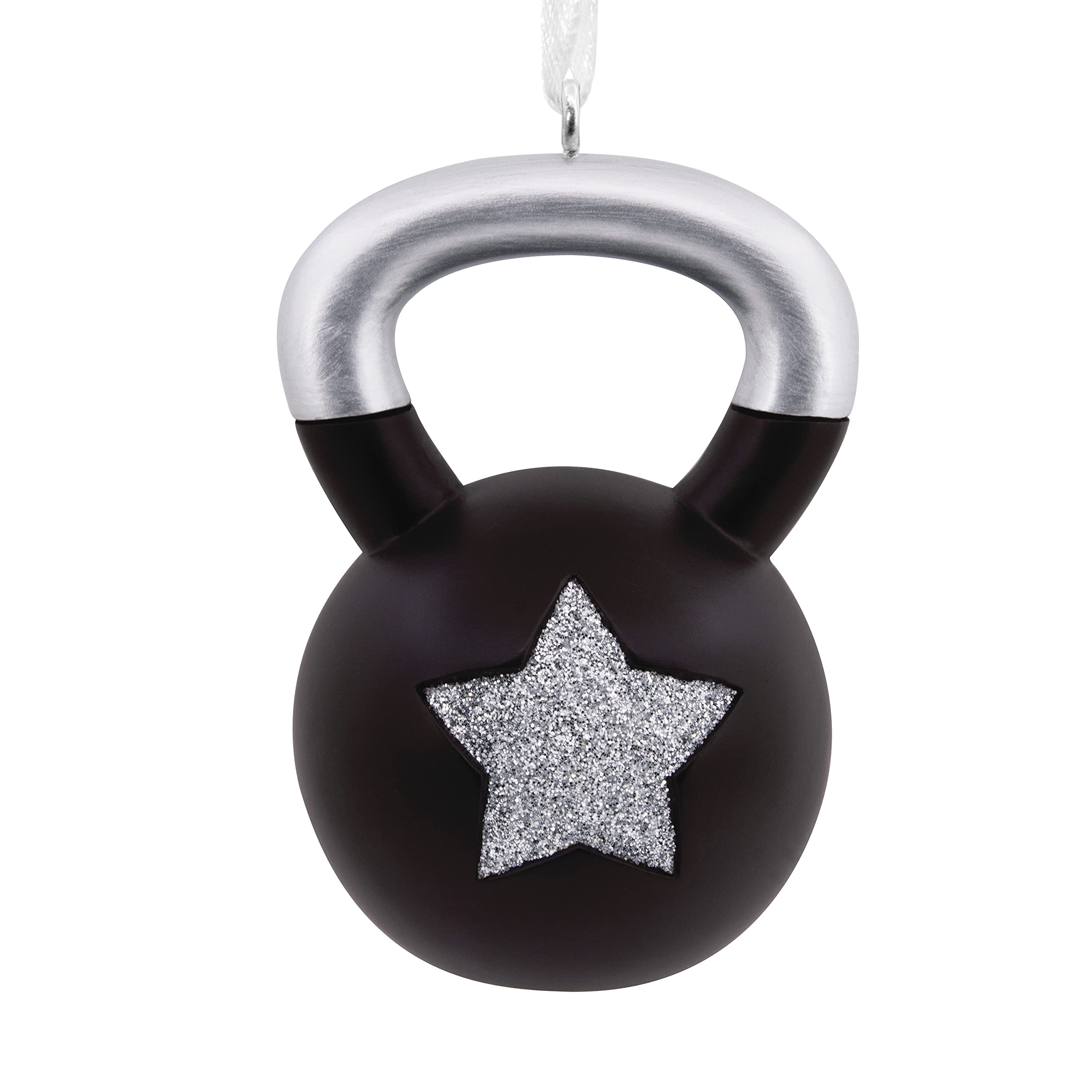 Hallmark Merry Fitmas Kettlebell Resin Christmas Ornament,Multi Color,0001HGO2905