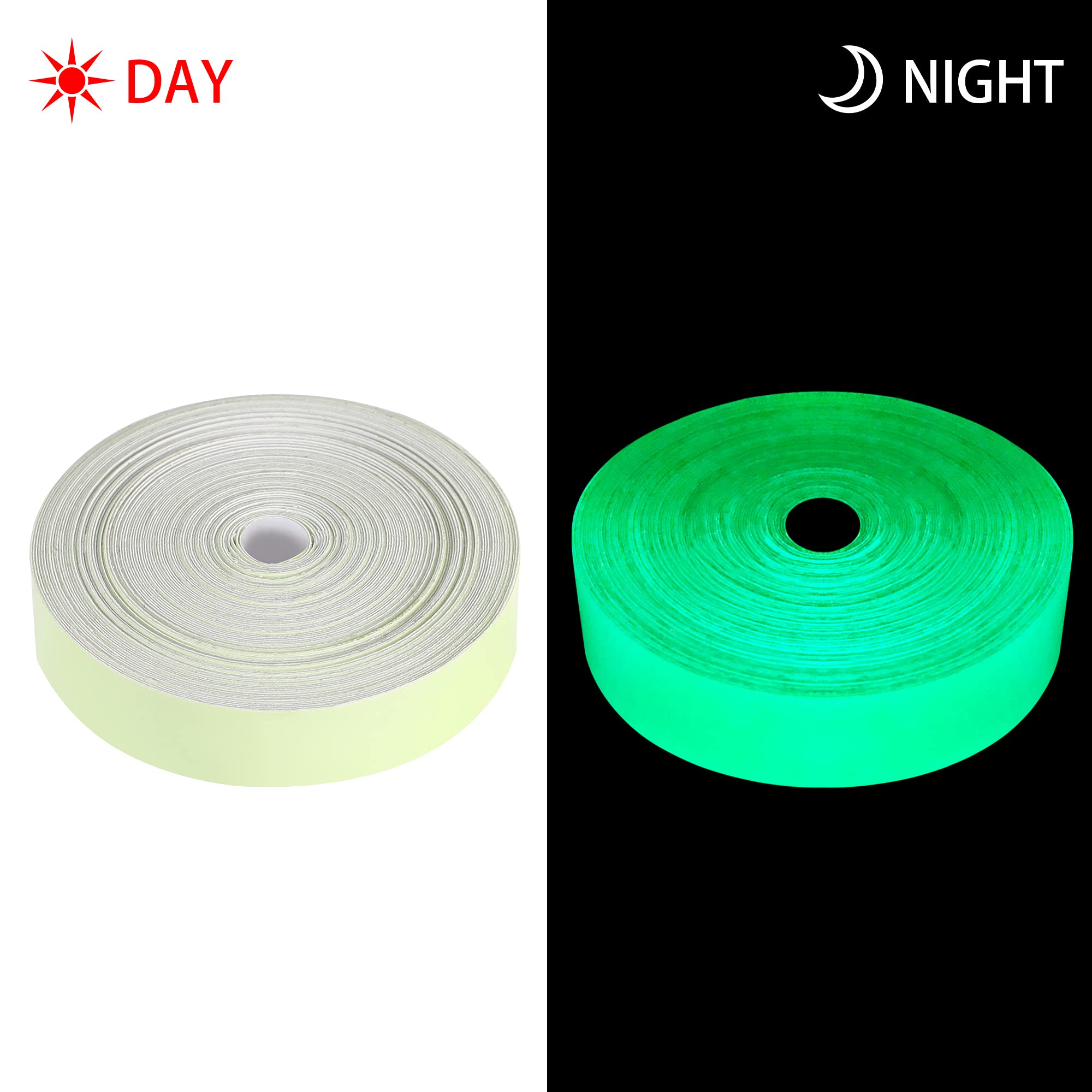 Tomall 32.8Ft Glow In The Dark Tape Stickers Night Safety Luminous Decals Accessories Diy For Car Truck Bike Motorcycle Safety E