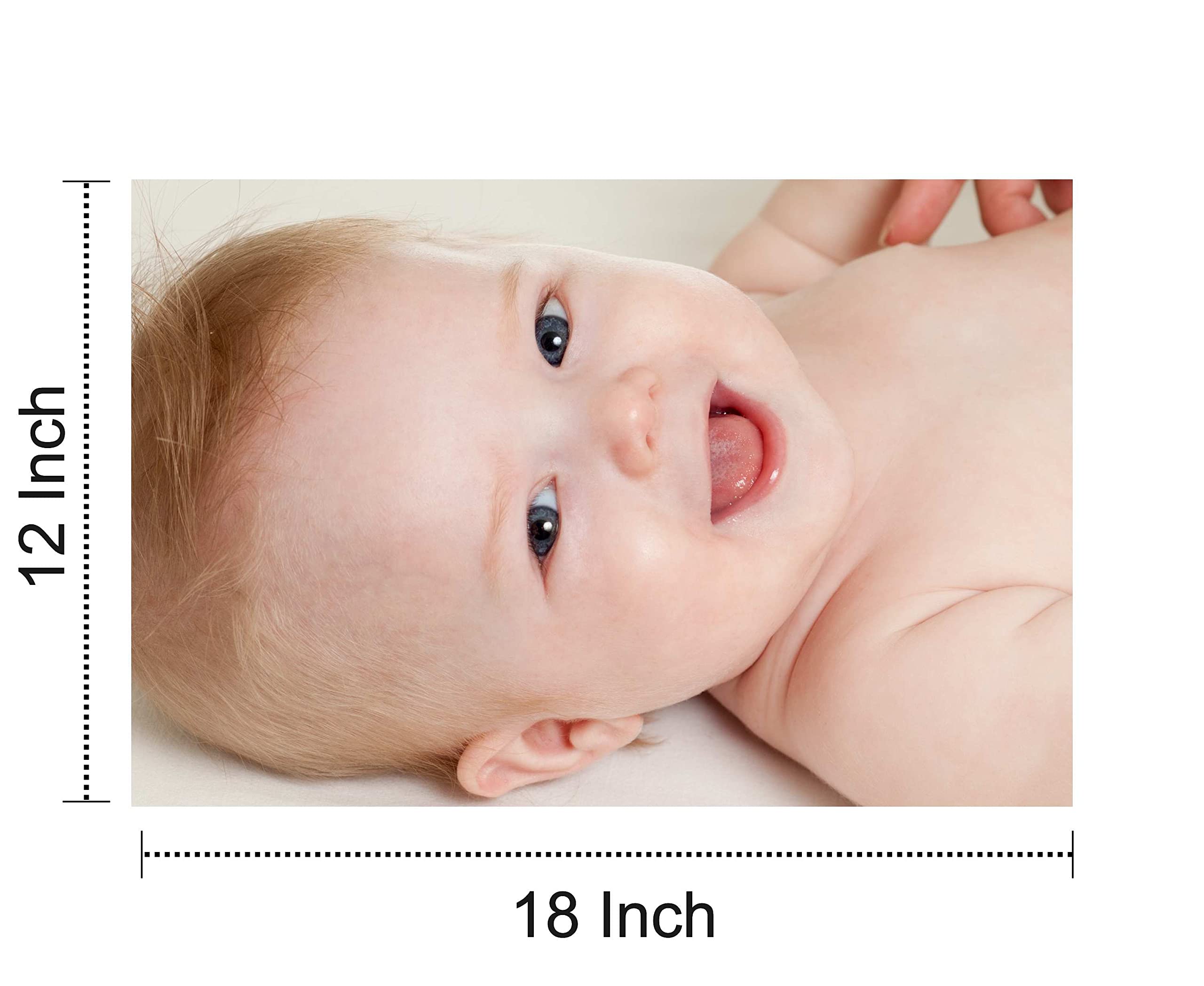 Craft Qila Cute Smiling Baby Poster For Pregnant Women Room Decor Cq08 (Size : 12 X 18 Inch) Pack Of 4