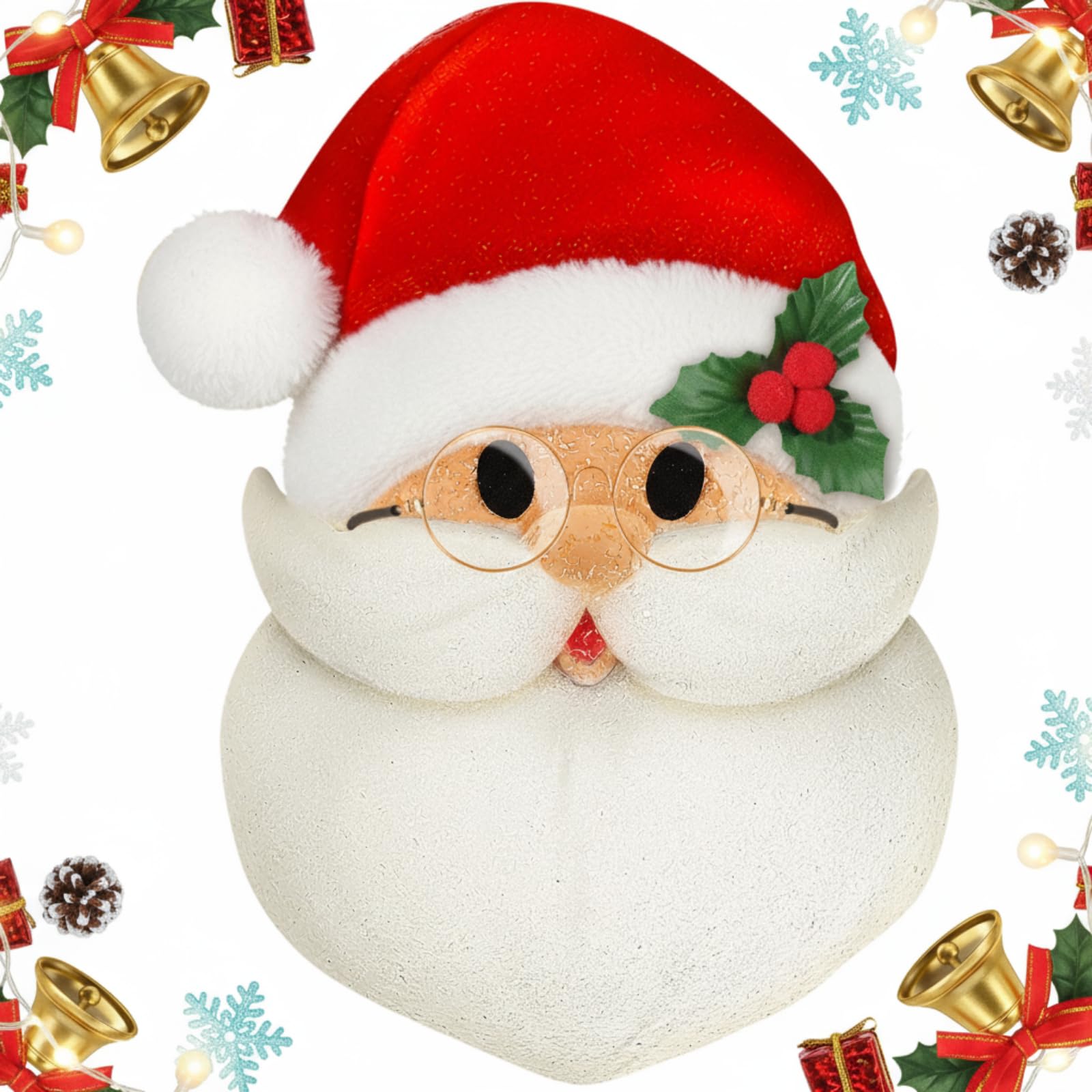 Mudder 1 Pcs Christmas Porch Light Covers Christmas Outdoor Hanging Decorations Flexible Outdoor Light Cover for Winter Xmas Por