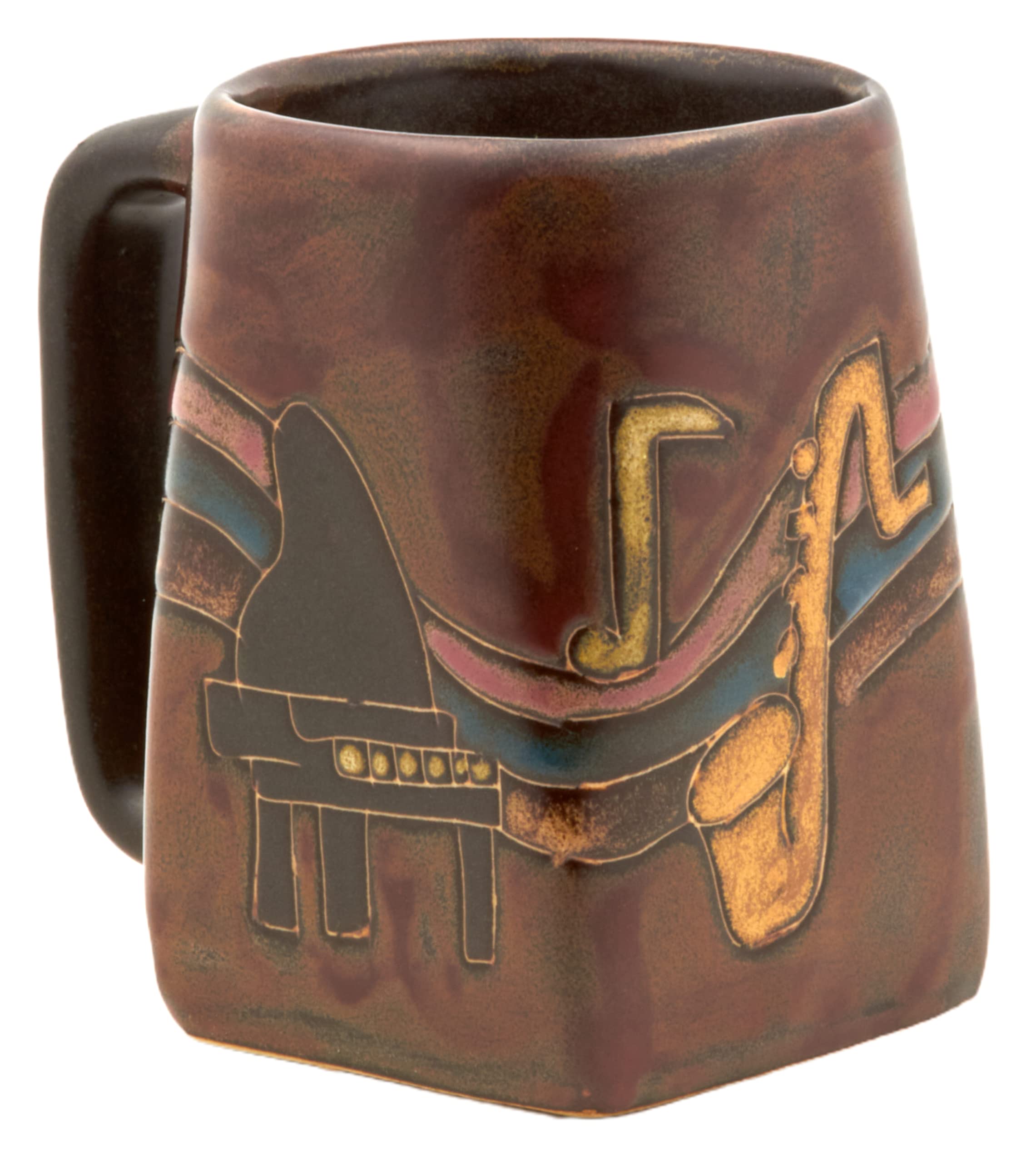 Mara Stoneware Mug - Musical Instruments 12 Oz.