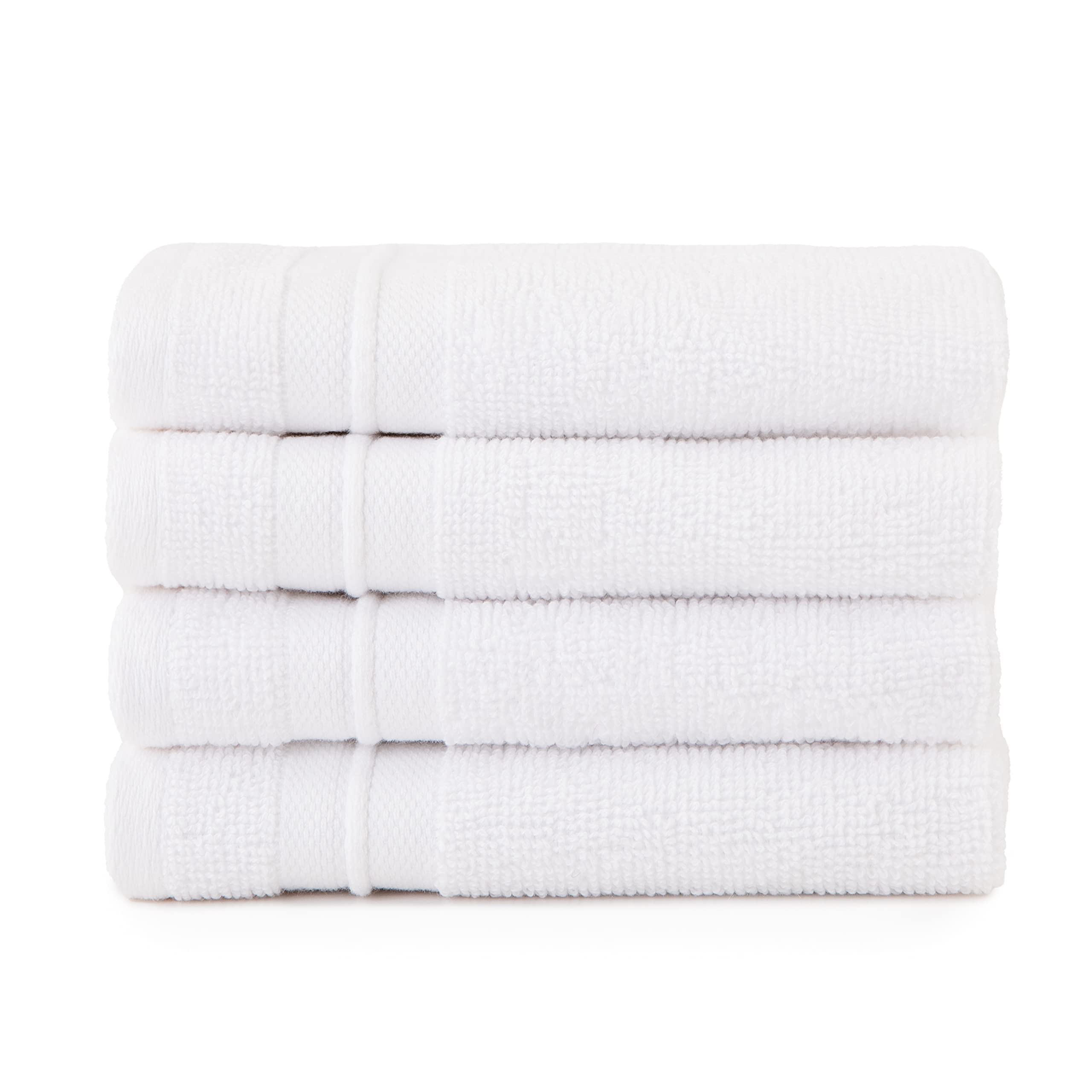 Sticky Toffee Washcloths Set 100% Cotton White, Oeko-Tex Terry Cotton, Soft And Absorbent Wash Cloths For Your Body, Face Towel