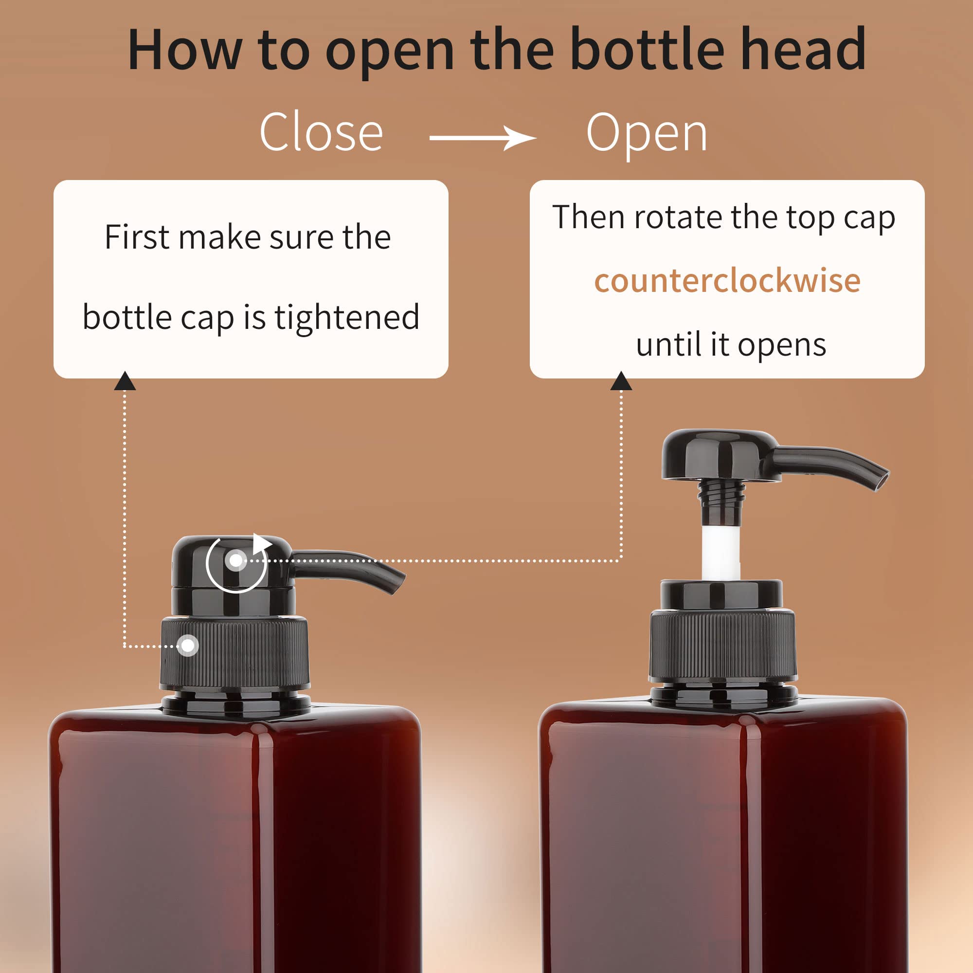 Pump Bottle Dispenser 22Oz/650Ml Jansburg 2Pack Refillable Square Plastic Lotion Dispenser Empty Lotion Pump Bottle For Essentia